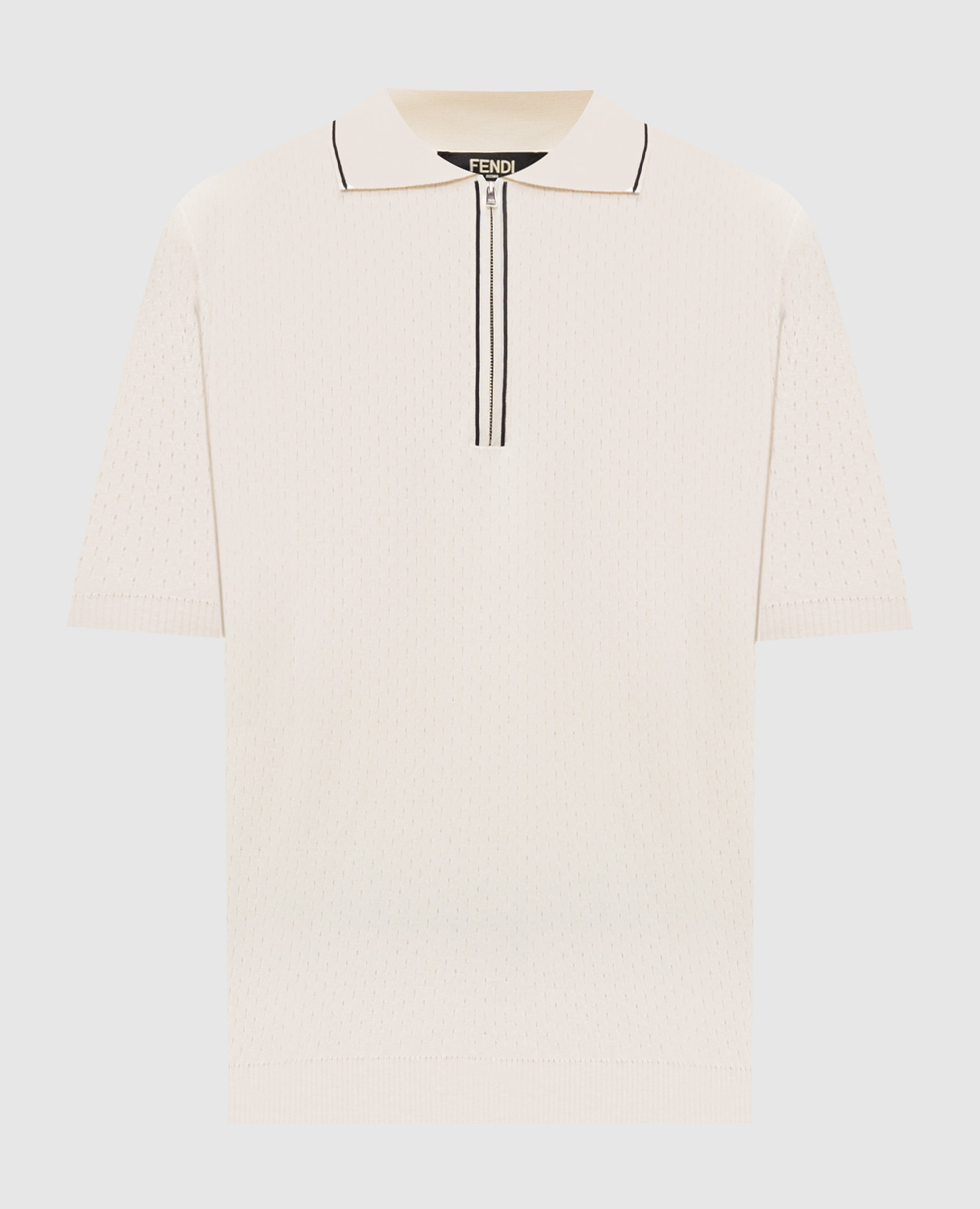 Ivory silk polo Fendi, Beige
Ivory silk polo Fendi, Beige