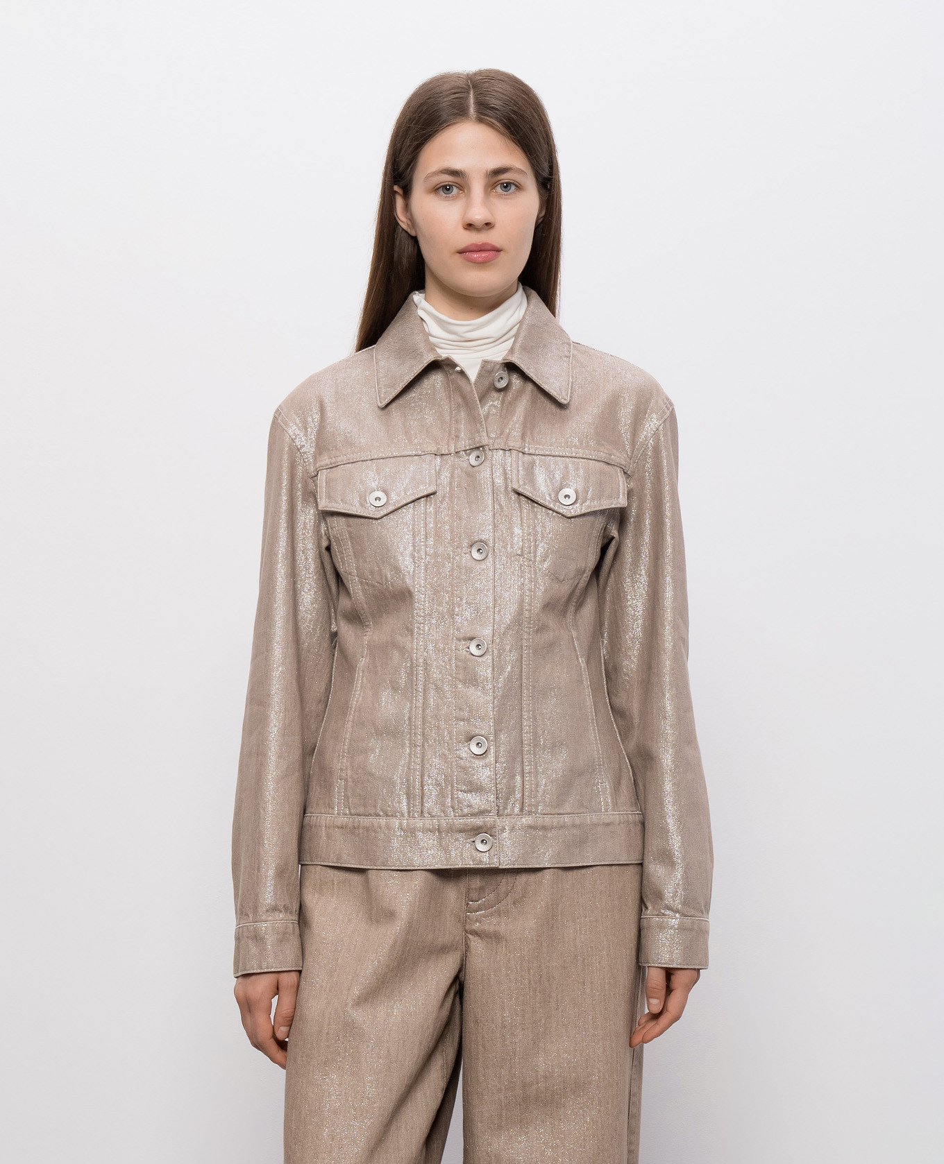 Beige denim jacket with lurex Brunello Cucinelli
Beige denim jacket with lurex Brunello Cucinelli
