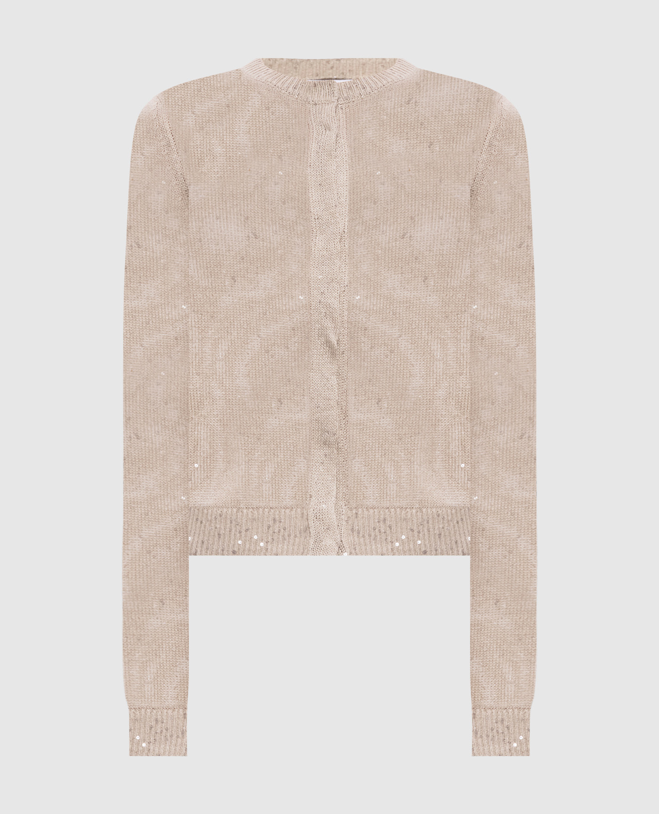 Beige linen and silk cardigan Brunello Cucinelli
Beige linen and silk cardigan Brunello Cucinelli