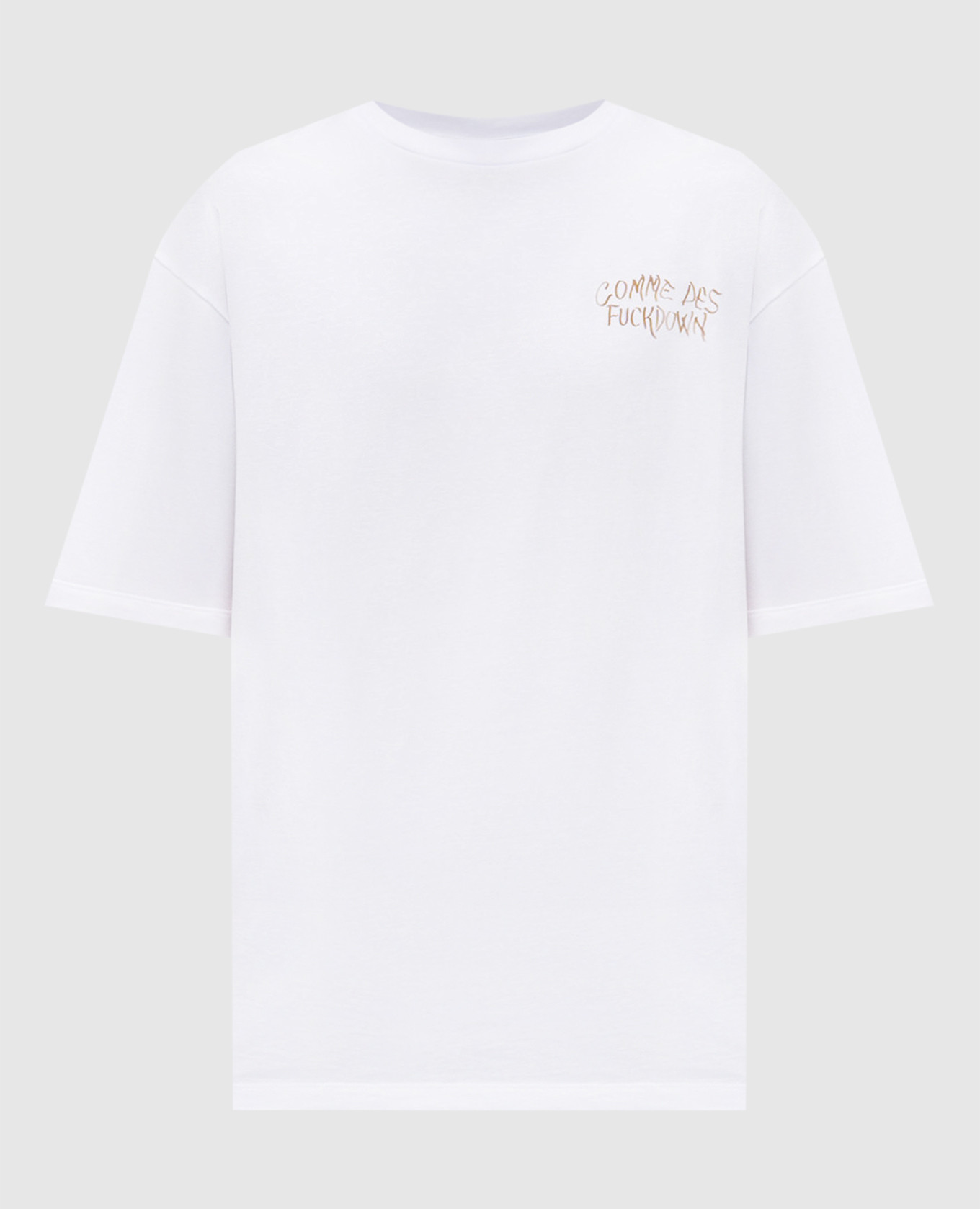 White T-shirt with branded print Comme des Fuckdown
White T-shirt with branded print Comme des Fuckdown