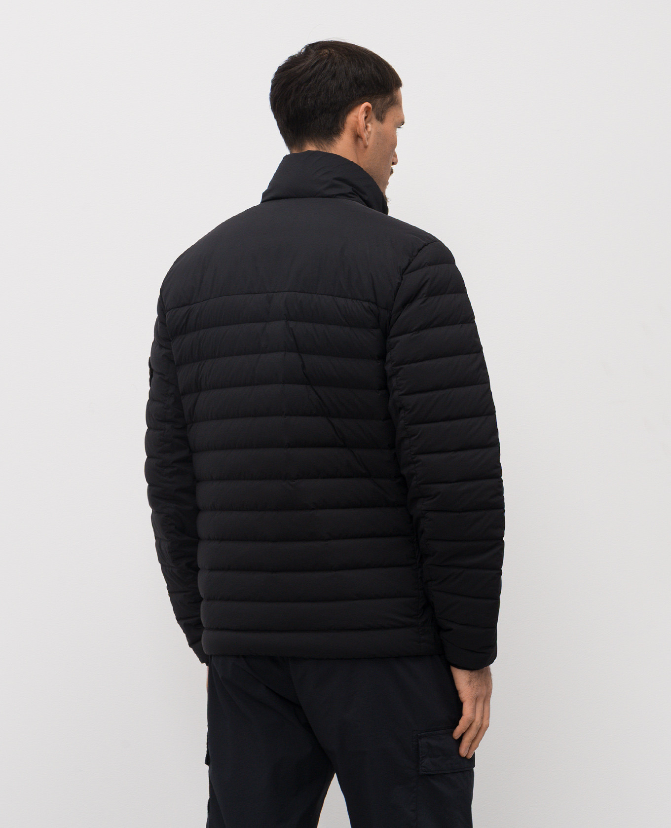 Black down jacket with logo patch Stone Island
Black down jacket with logo patch Stone Island