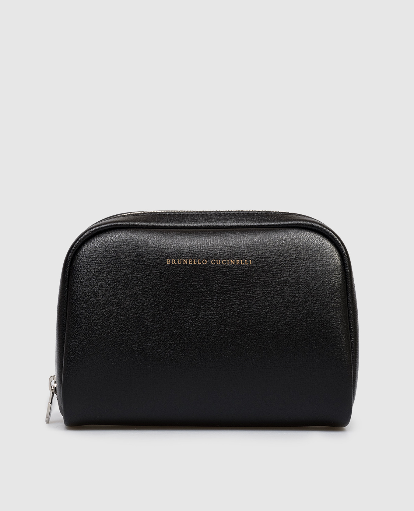 Black leather toiletry bag with logo print Brunello Cucinelli
Black leather toiletry bag with logo print Brunello Cucinelli