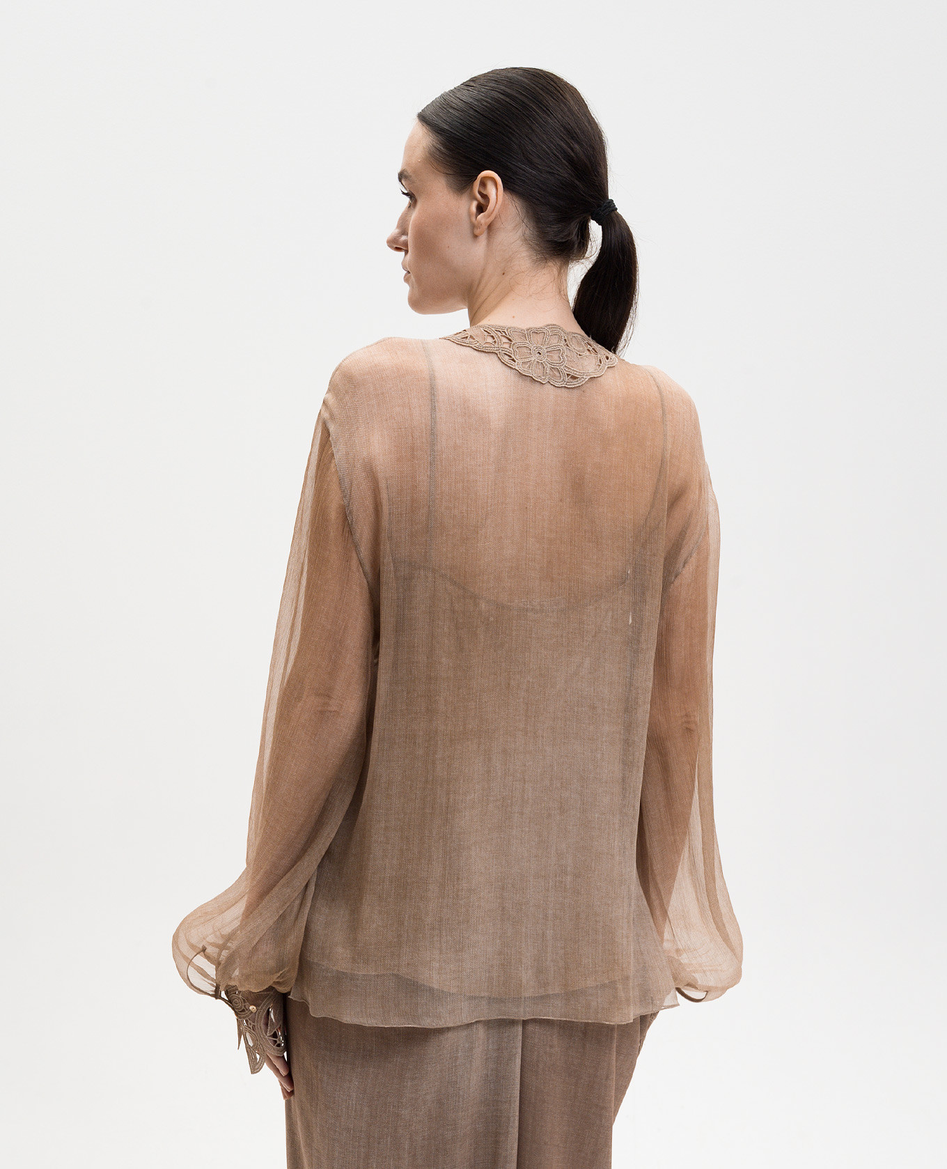 Brown silk blouse Ermanno Scervino
Brown silk blouse Ermanno Scervino