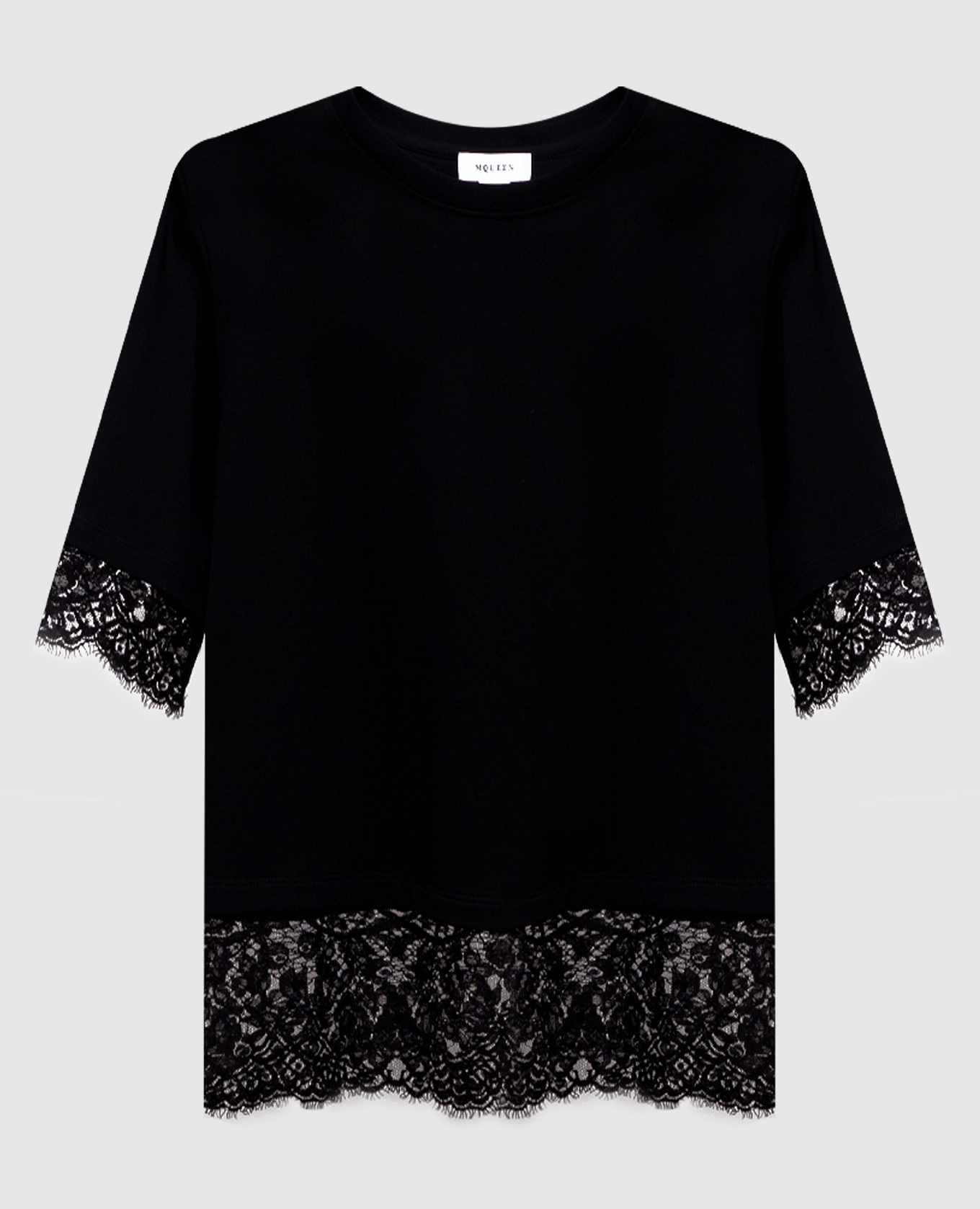 Black T-shirt with lace Alexander McQueen
Black T-shirt with lace Alexander McQueen