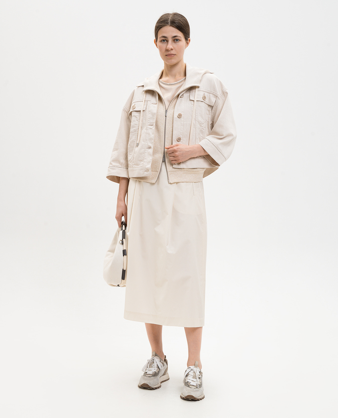 Ivory skirt with monil chain Peserico, Beige
Ivory skirt with monil chain Peserico, Beige