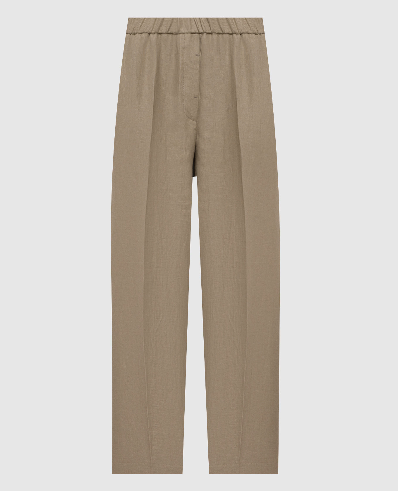 Khaki linen pants with chain Peserico
Khaki linen pants with chain Peserico