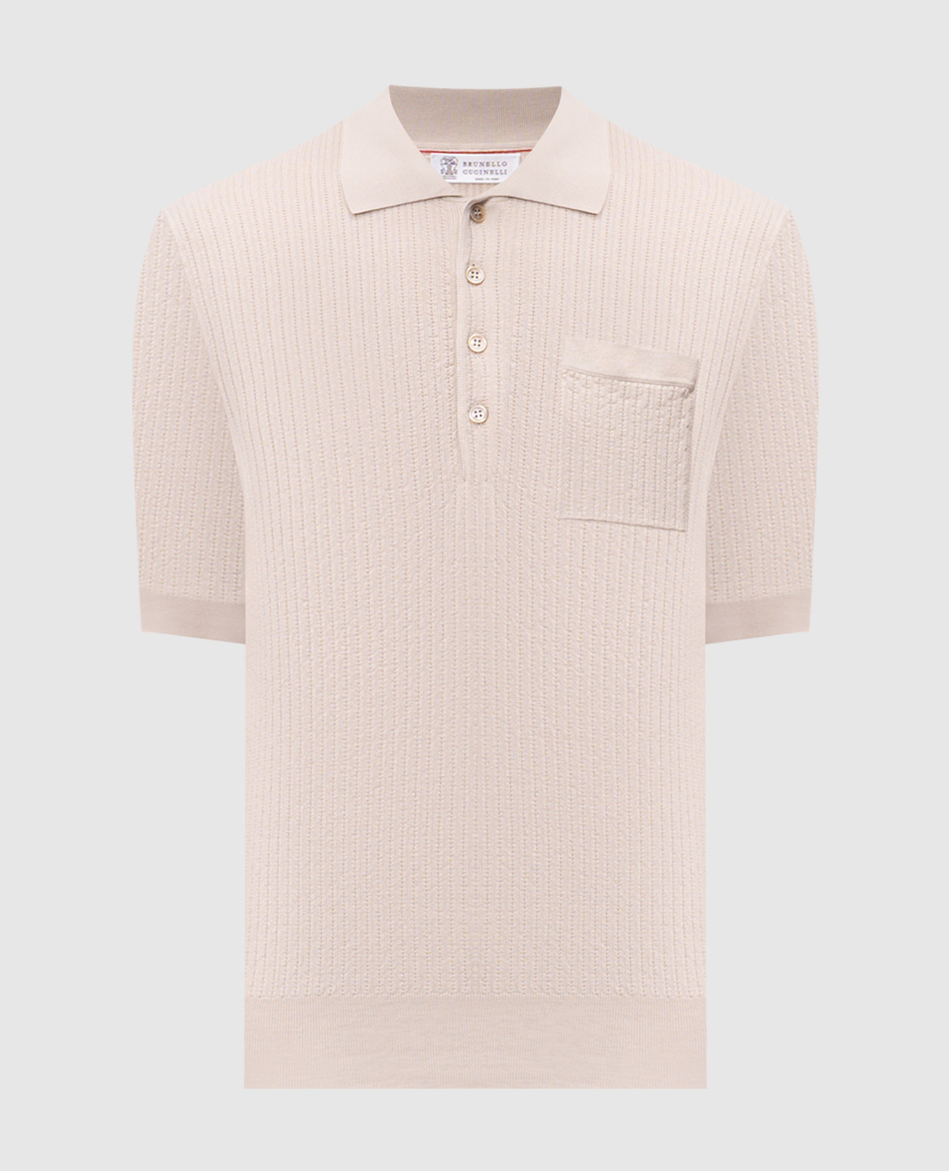 Beige polo shirt with a pattern Brunello Cucinelli
Beige polo shirt with a pattern Brunello Cucinelli