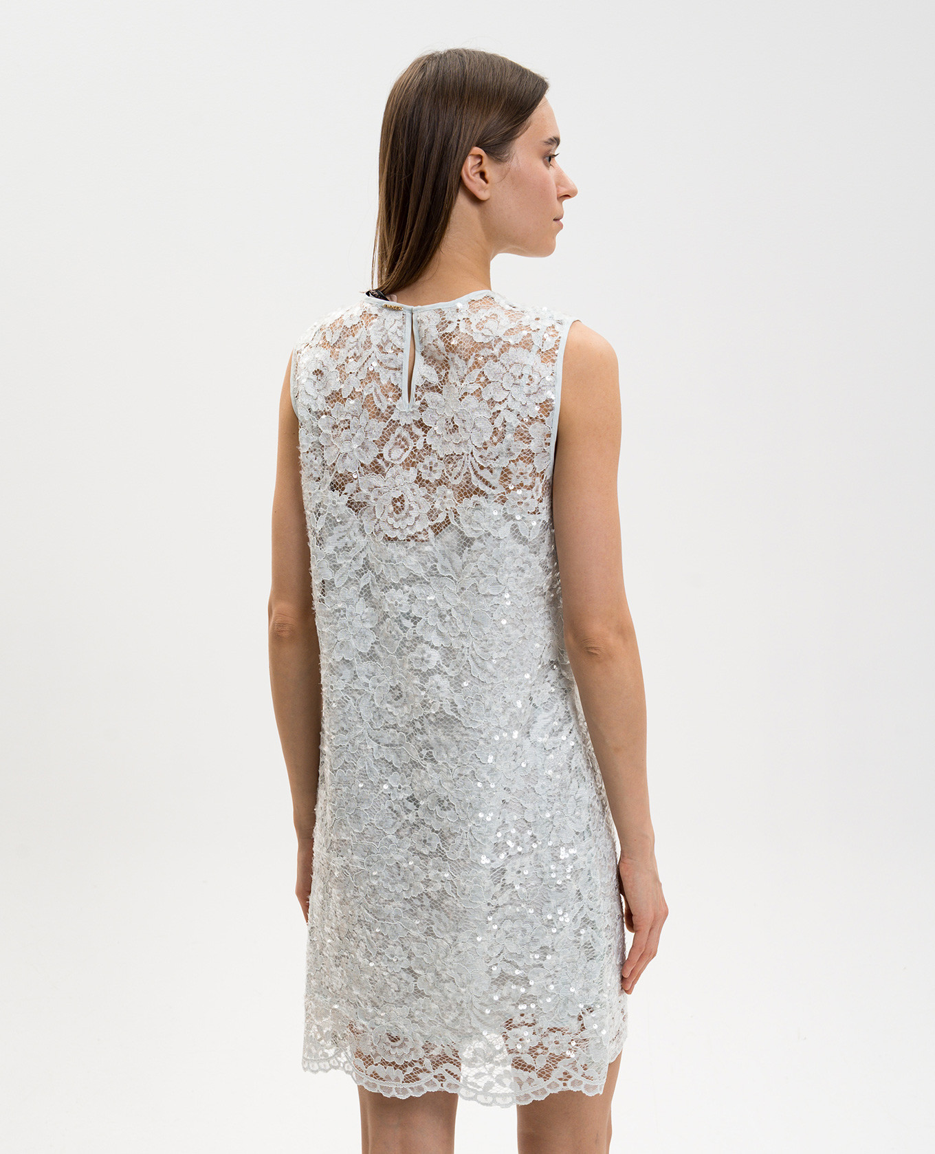 Green lace mini dress with sequins Twinset
Green lace mini dress with sequins Twinset