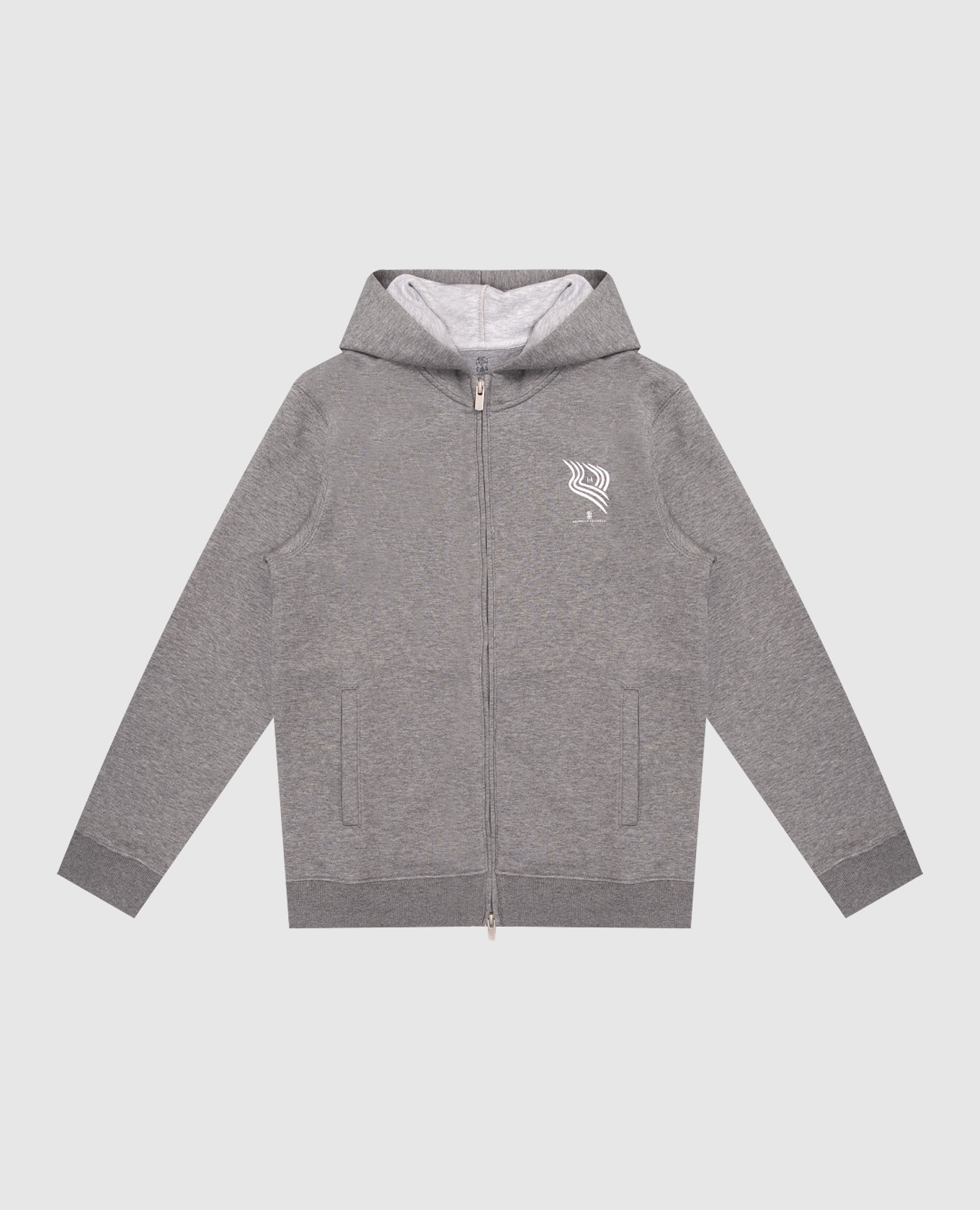 Children's gray sports jacket with print Brunello Cucinelli, Grey
Children's gray sports jacket with print Brunello Cucinelli, Grey
