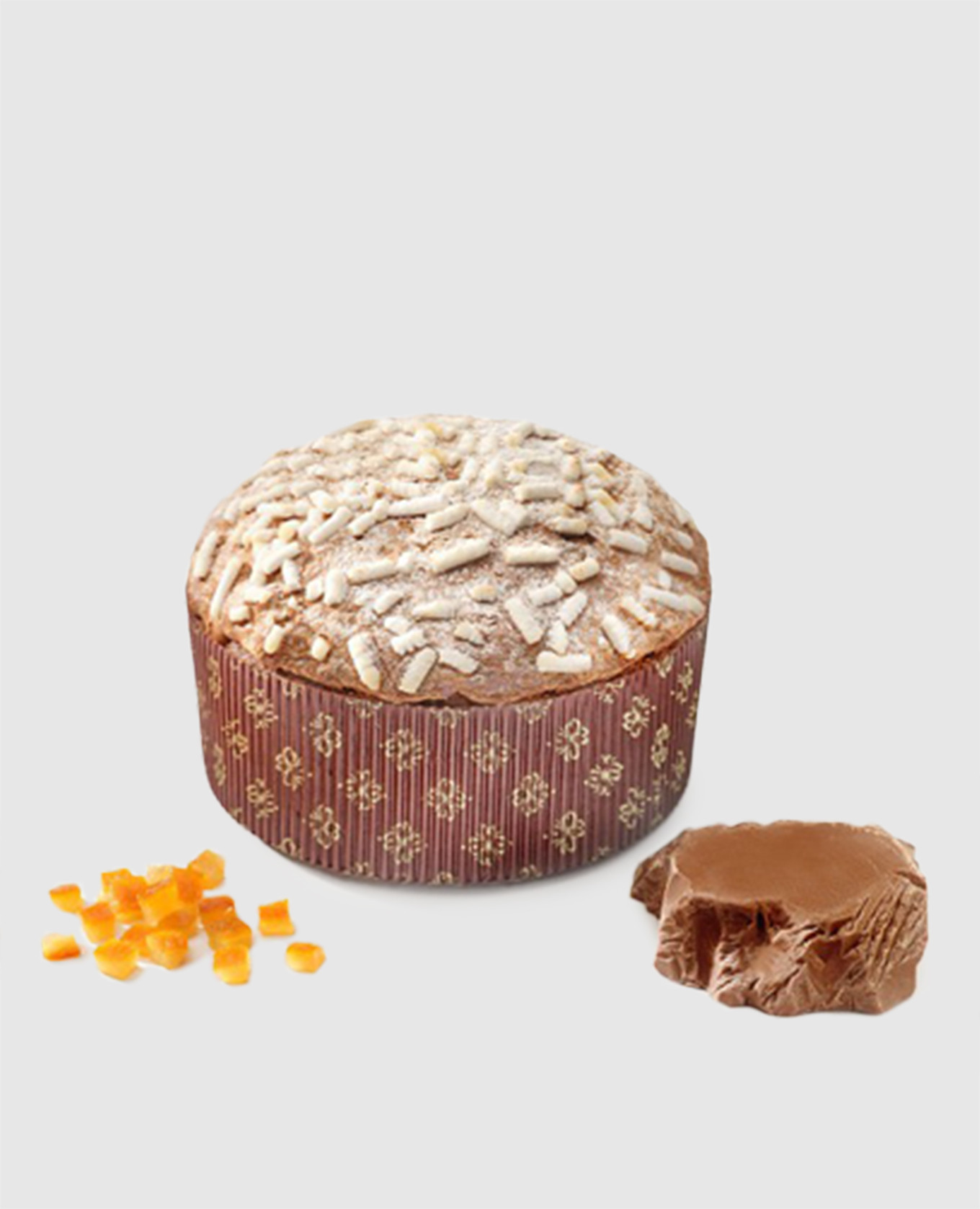 Gluten-free Panettone with chocolate chips and candied fruits Cioccolato e Arancia Sal De Riso, White
Gluten-free Panettone with chocolate chips and candied fruits Cioccolato e Arancia Sal De Riso, White