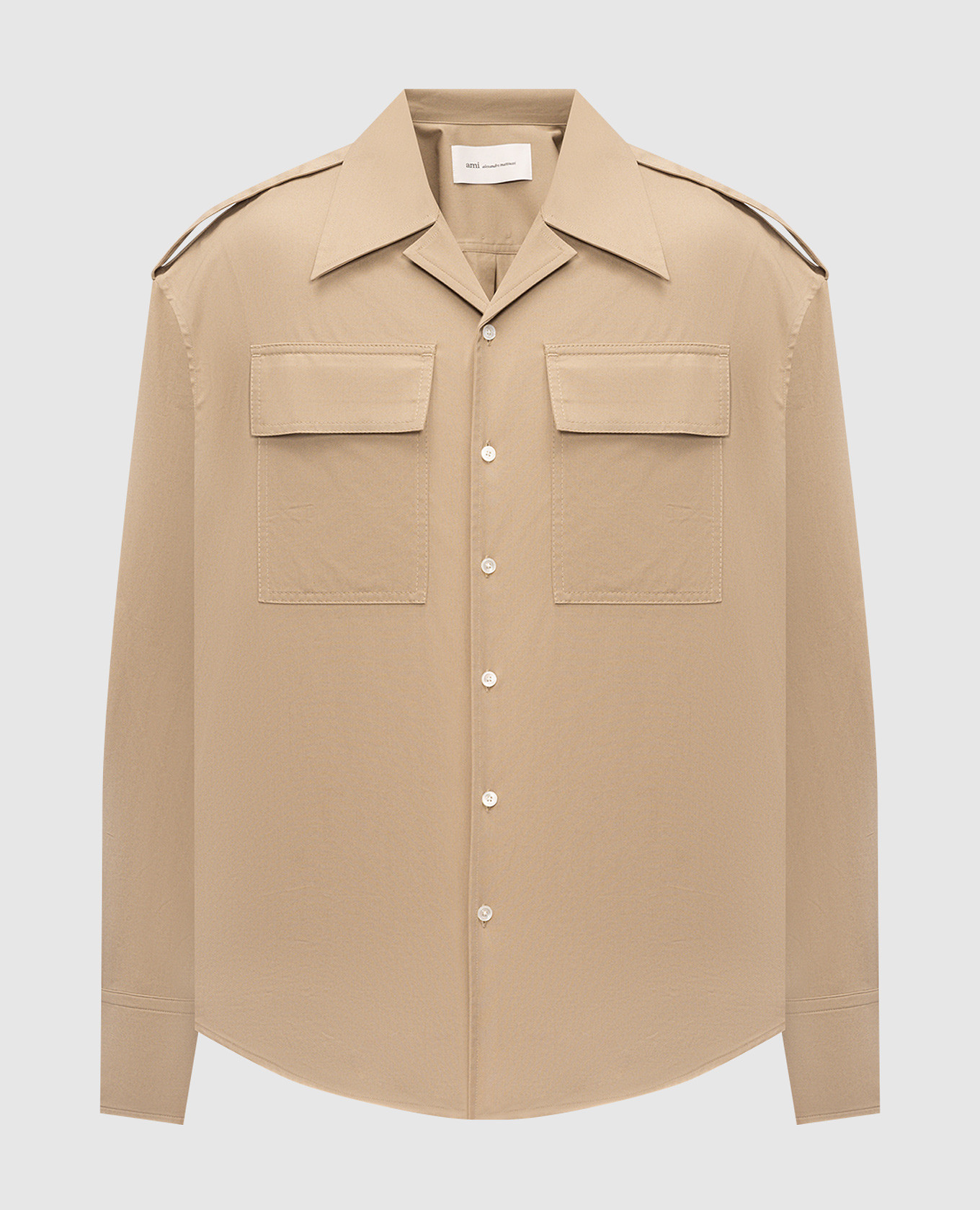 Beige shirt with emblem Ami Paris
Beige shirt with emblem Ami Paris