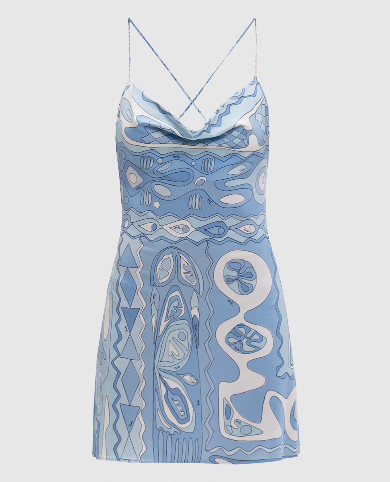 Blue printed mini dress PUCCI, Light blue
Blue printed mini dress PUCCI, Light blue
