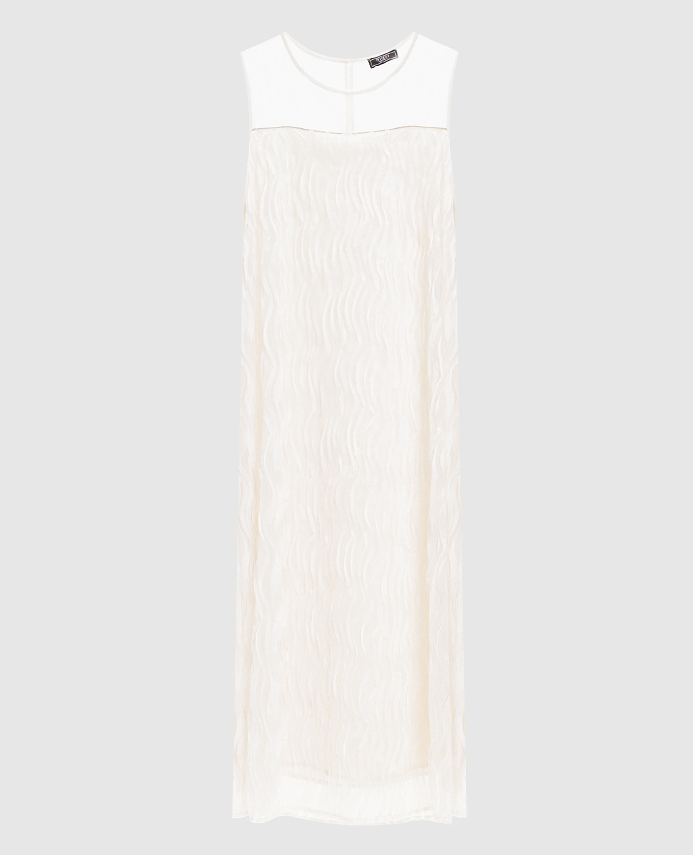 Ivory dress with figured appliques Peserico, Beige
Ivory dress with figured appliques Peserico, Beige