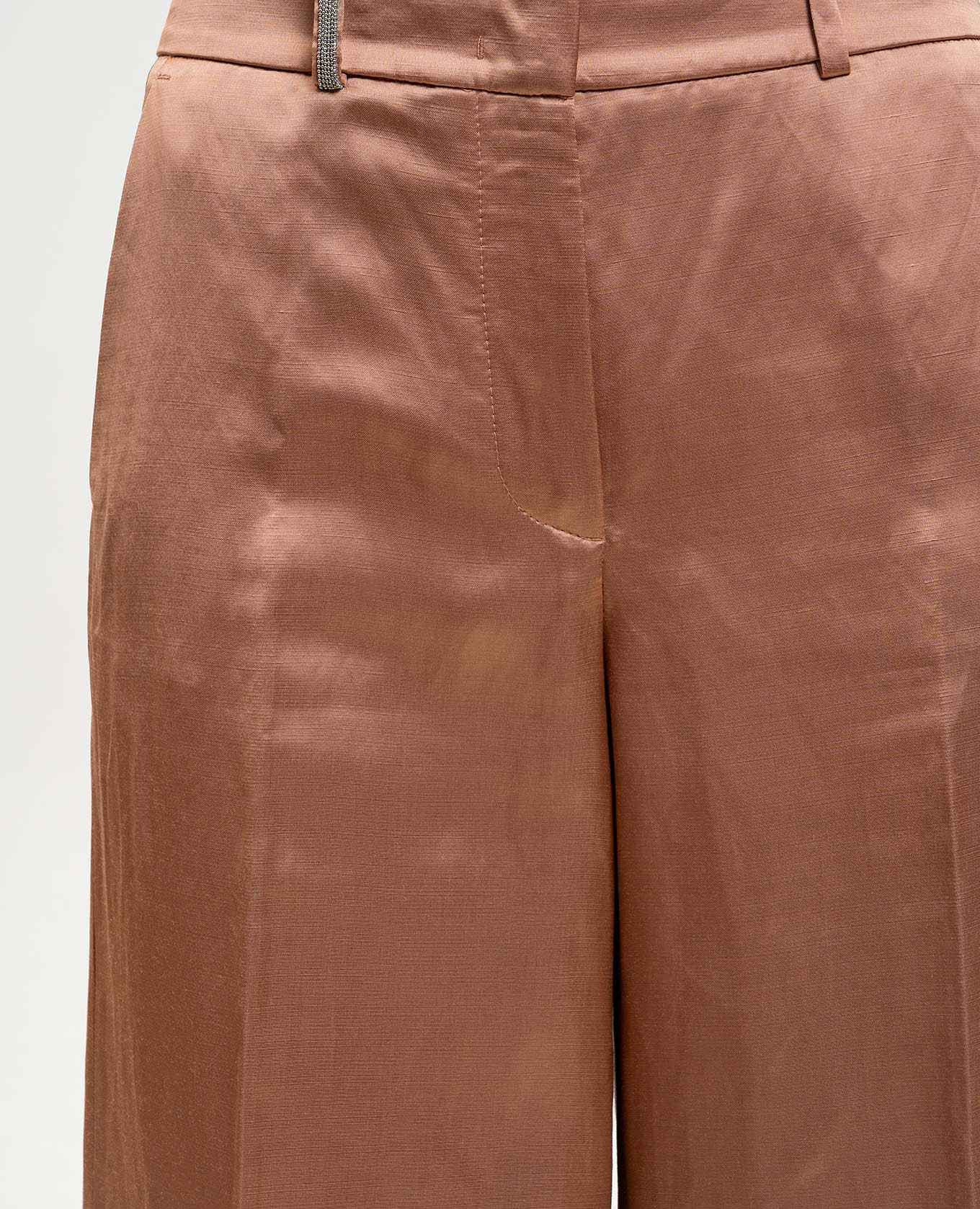 Pink linen pants with monil chain Peserico
Pink linen pants with monil chain Peserico