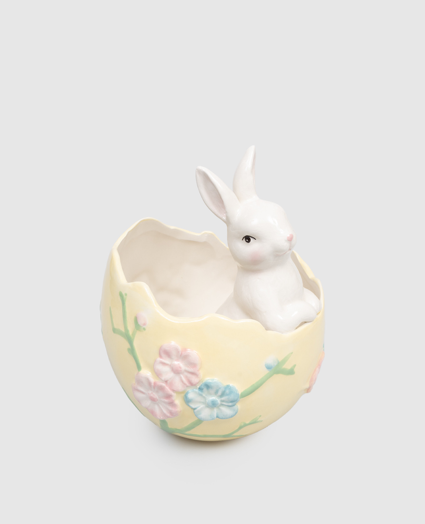Yellow ceramic egg-shaped candy bowl with Easter bunny Palais Royal
Yellow ceramic egg-shaped candy bowl with Easter bunny Palais Royal