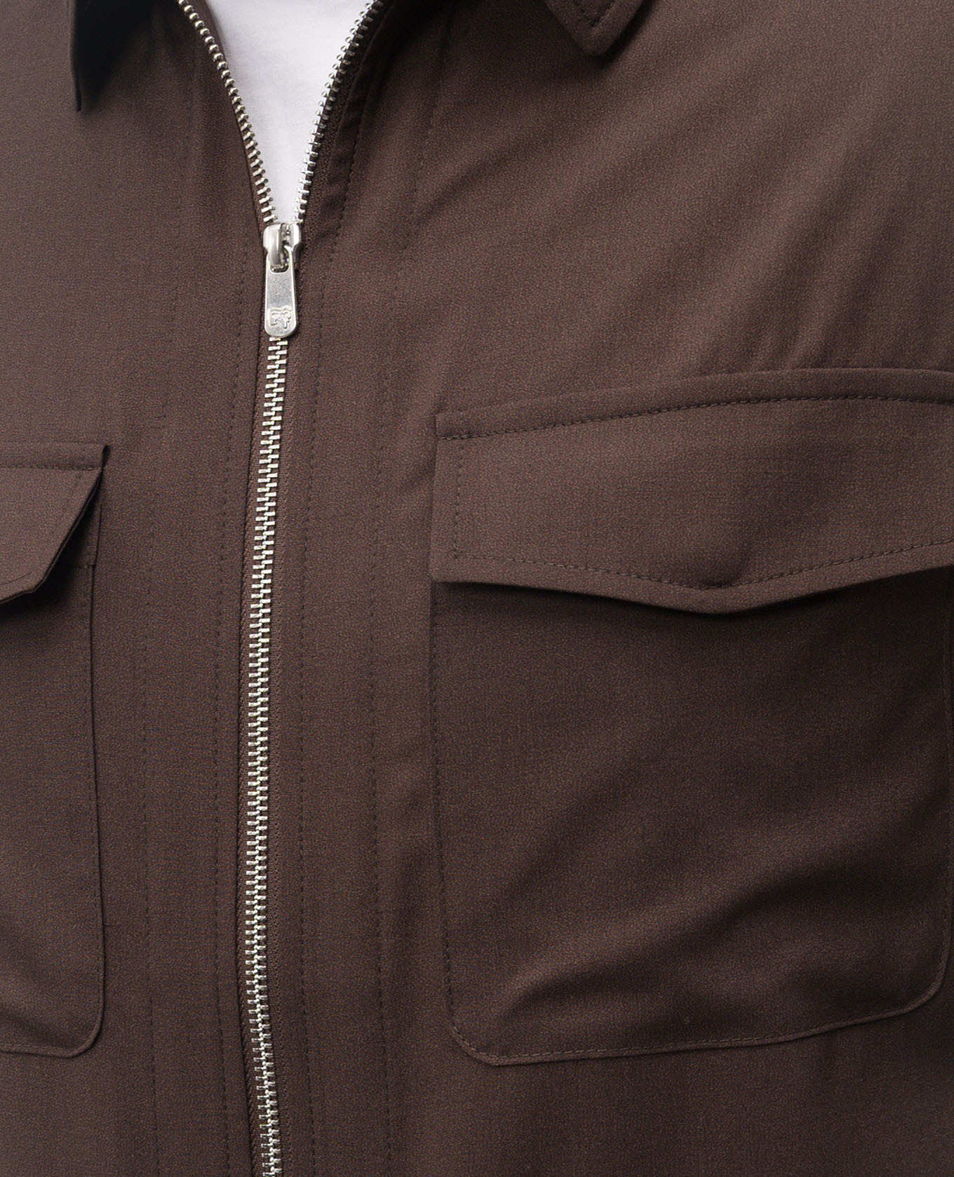 Brown wool and silk shirt Marco Pescarolo
Brown wool and silk shirt Marco Pescarolo