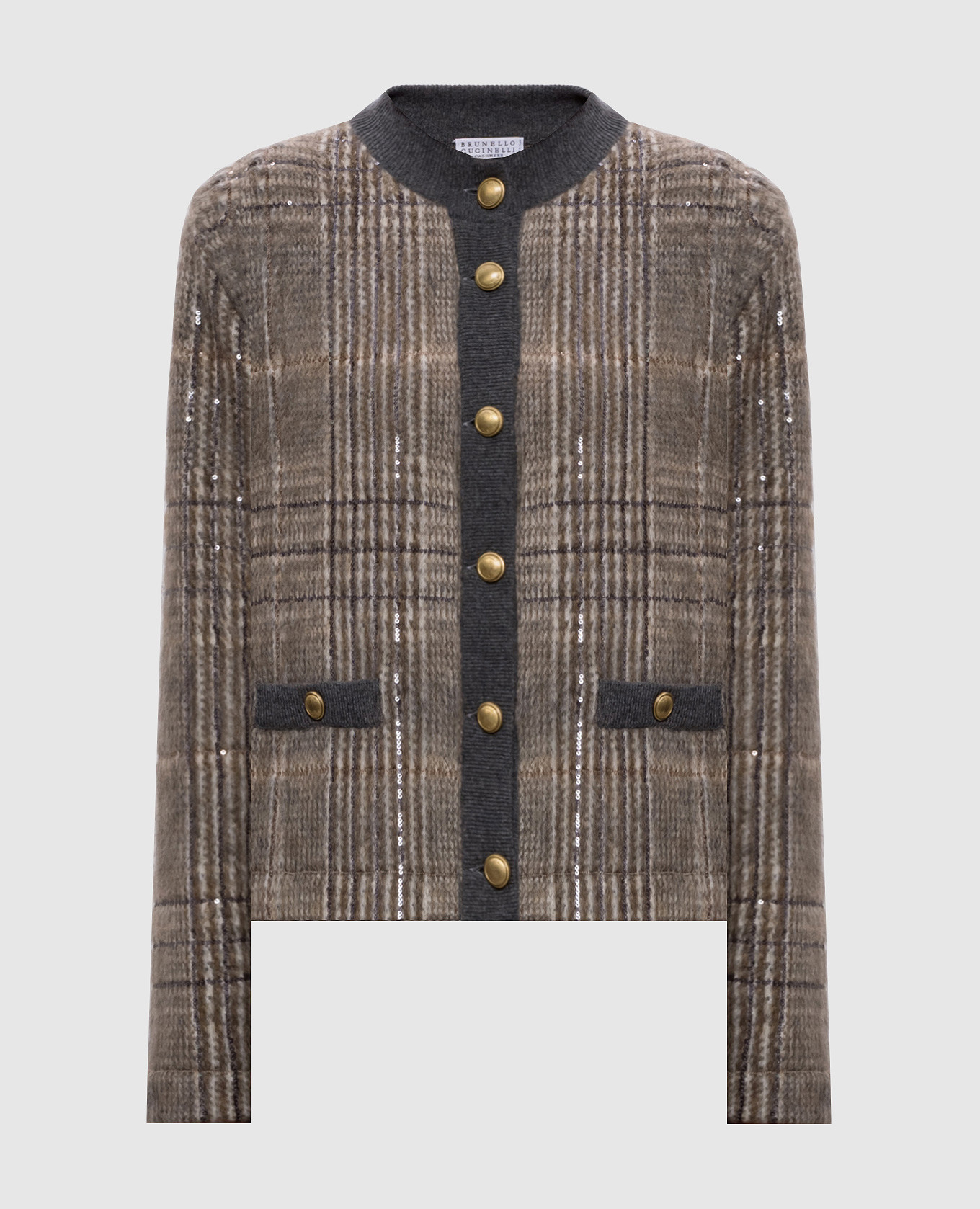 Brown cardigan with mohair, wool and cashmere Brunello Cucinelli
Brown cardigan with mohair, wool and cashmere Brunello Cucinelli