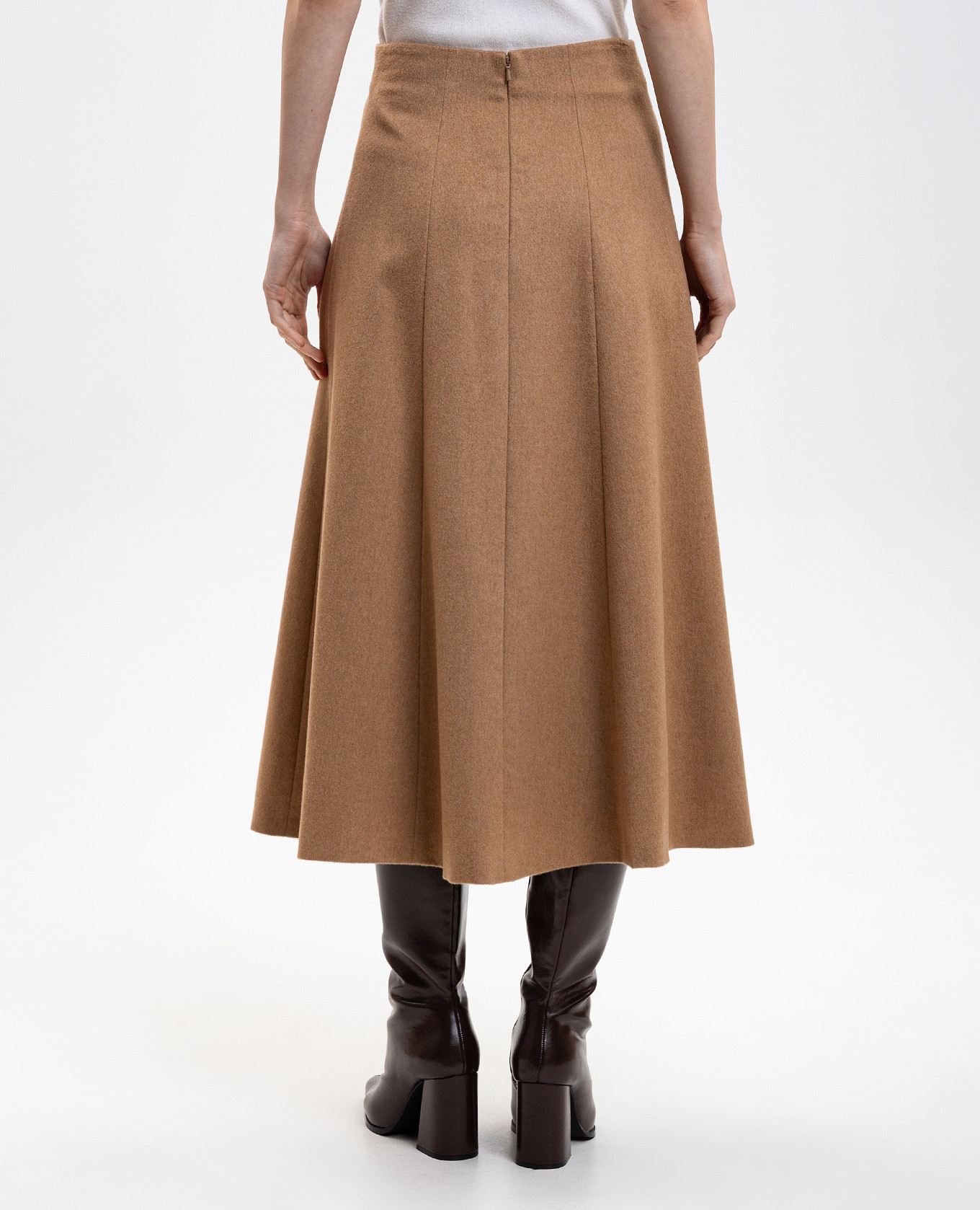 Brown GENEVE camel wool midi skirt Max Mara
Brown GENEVE camel wool midi skirt Max Mara