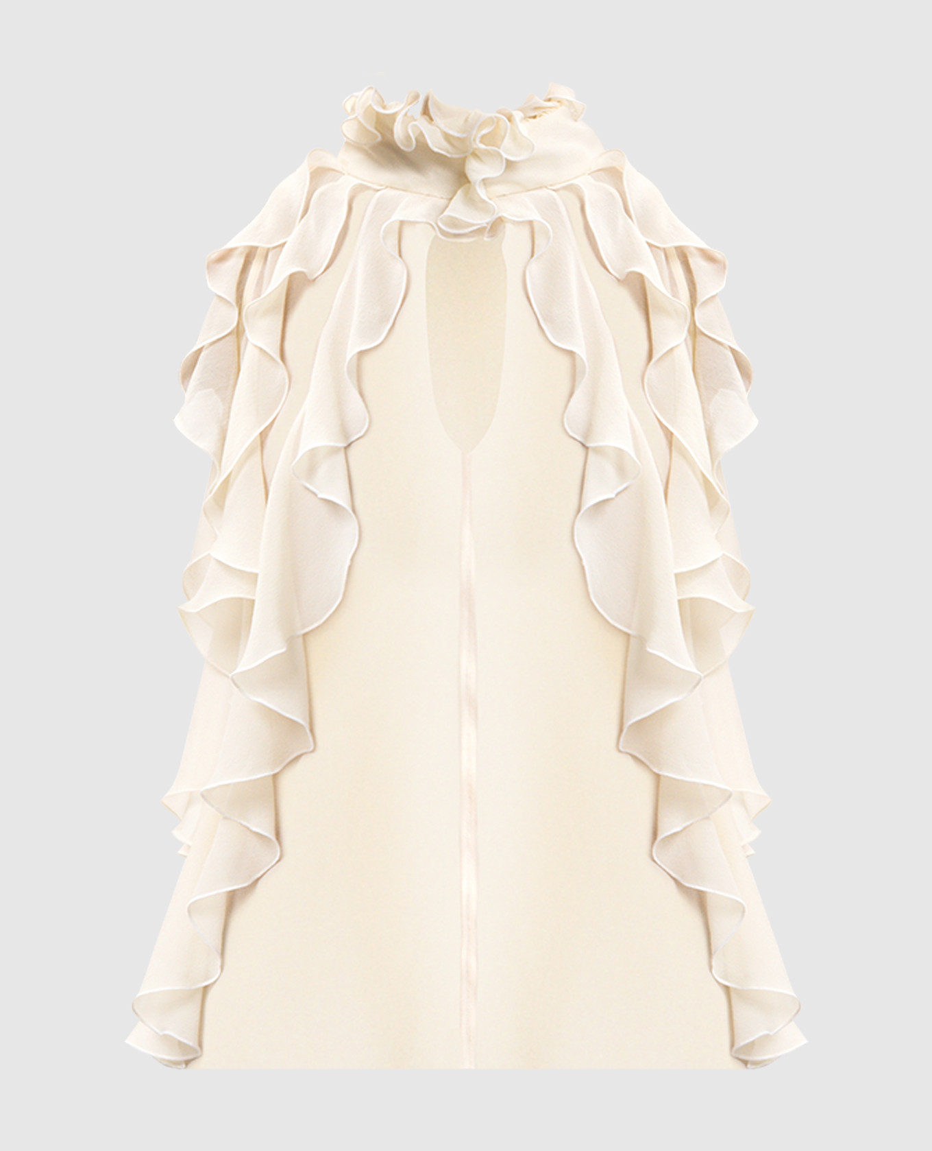 Silk top with ruffles Alexander McQueen, White
Silk top with ruffles Alexander McQueen, White