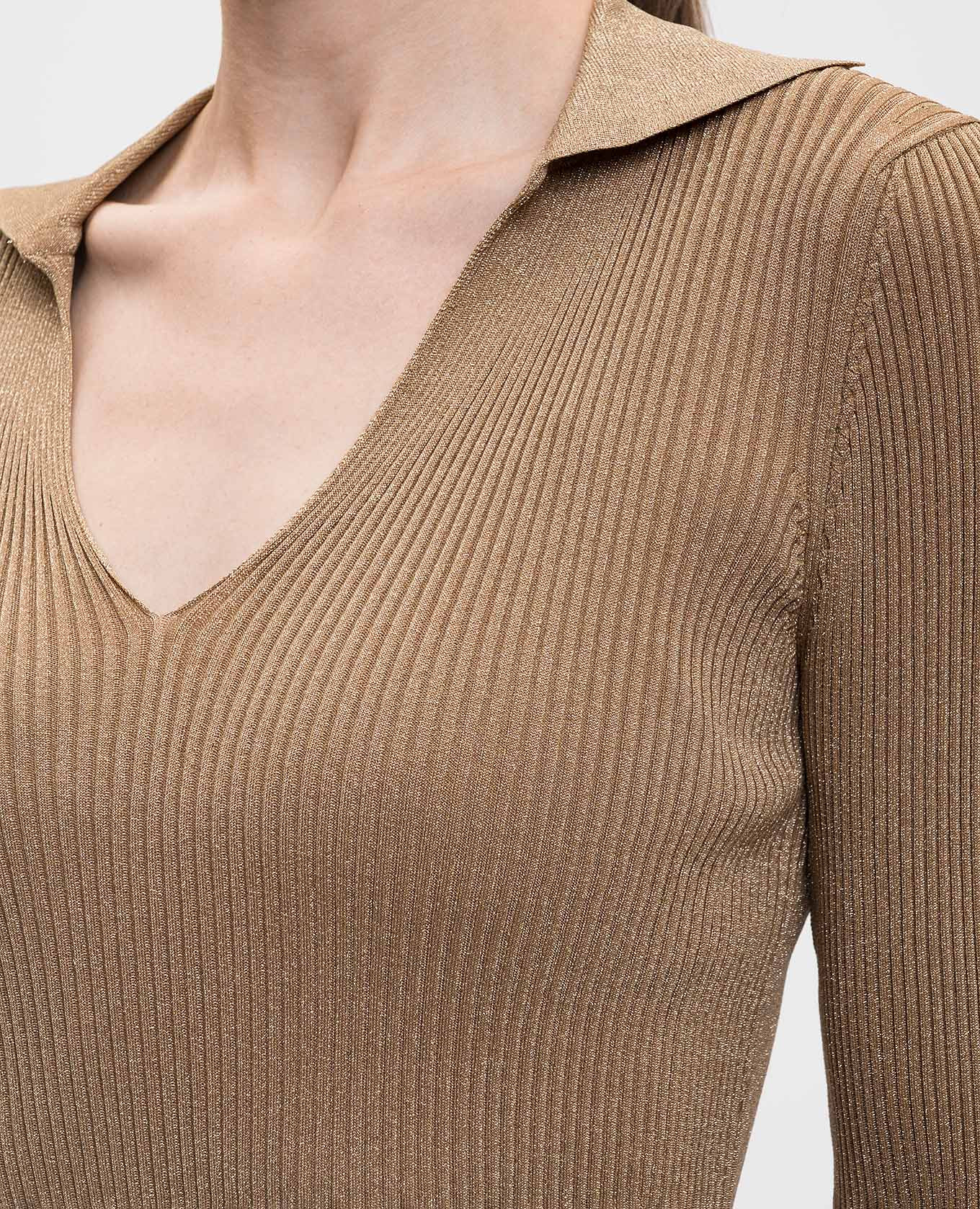 ONDATA brown ribbed pullover with lurex Max Mara
ONDATA brown ribbed pullover with lurex Max Mara
