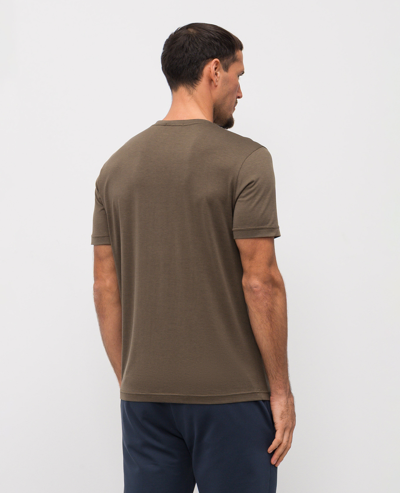 ENNO khaki silk T-shirt Stefan Brandt
ENNO khaki silk T-shirt Stefan Brandt