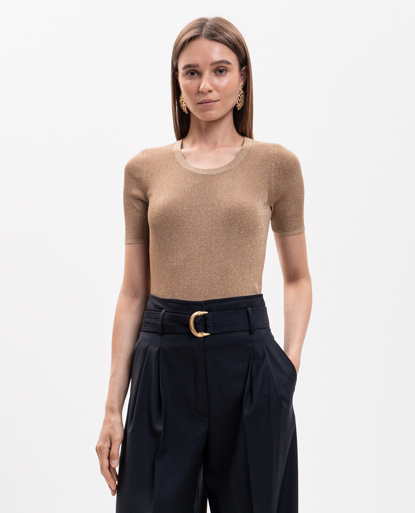 Brown top with lurex Max Mara
Brown top with lurex Max Mara