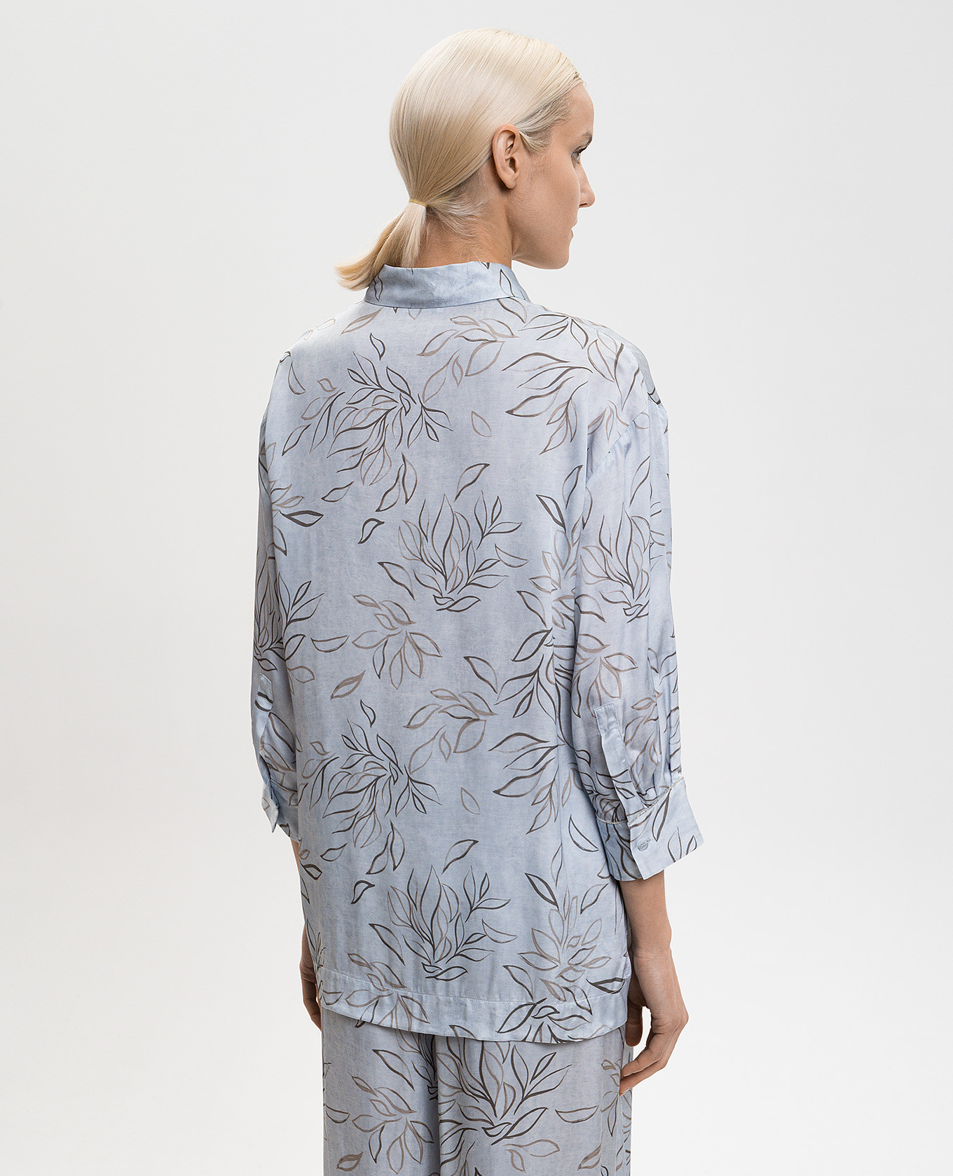 Blue printed blouse with monil chain Peserico, Light blue
Blue printed blouse with monil chain Peserico, Light blue