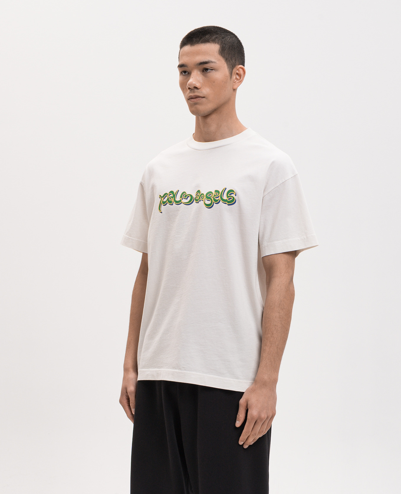 Ivory T-shirt with logo print Palm Angels, Beige
Ivory T-shirt with logo print Palm Angels, Beige