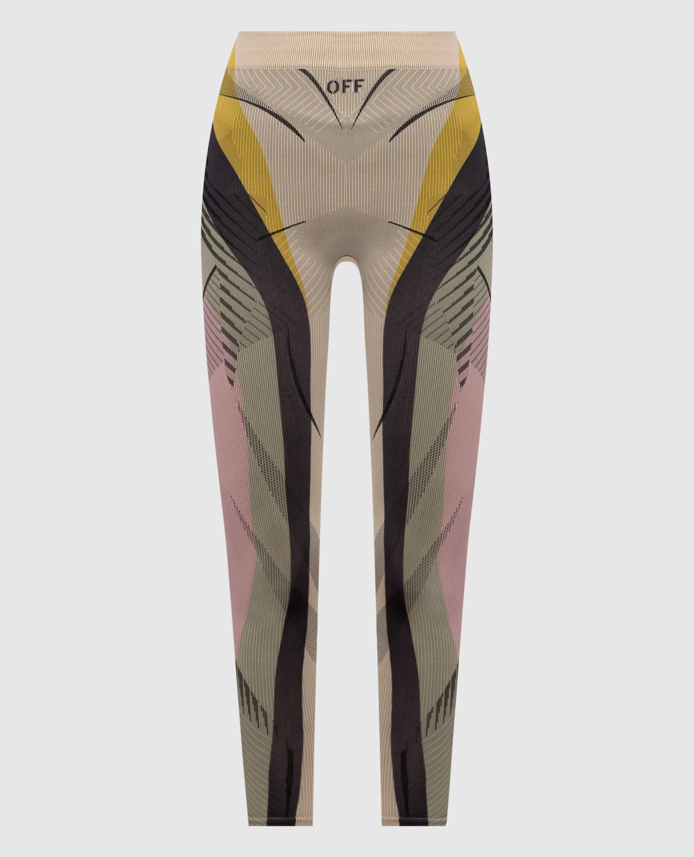 Leggings with logo pattern Off-White, Beige
Leggings with logo pattern Off-White, Beige