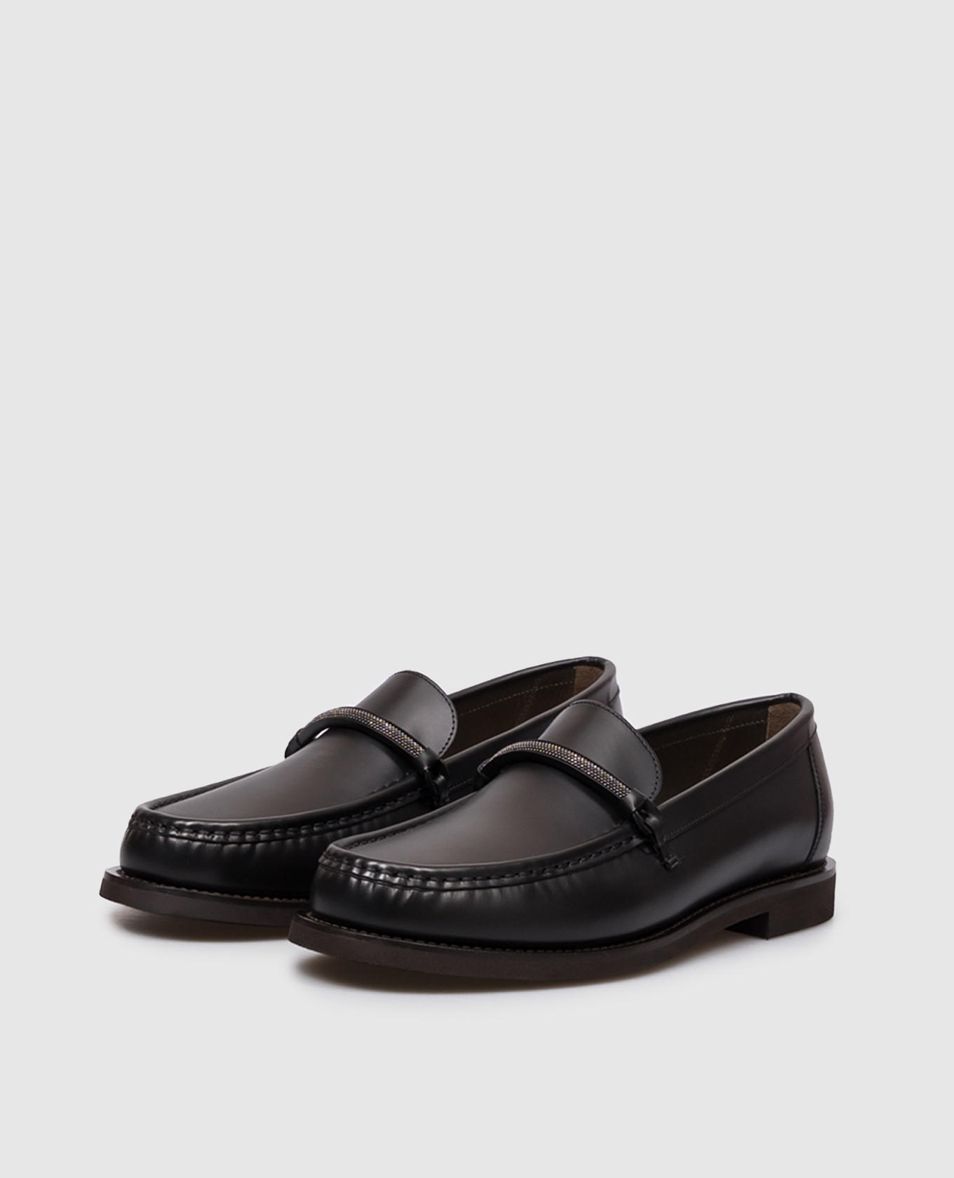 Black leather loafers with monil chain Brunello Cucinelli
Black leather loafers with monil chain Brunello Cucinelli