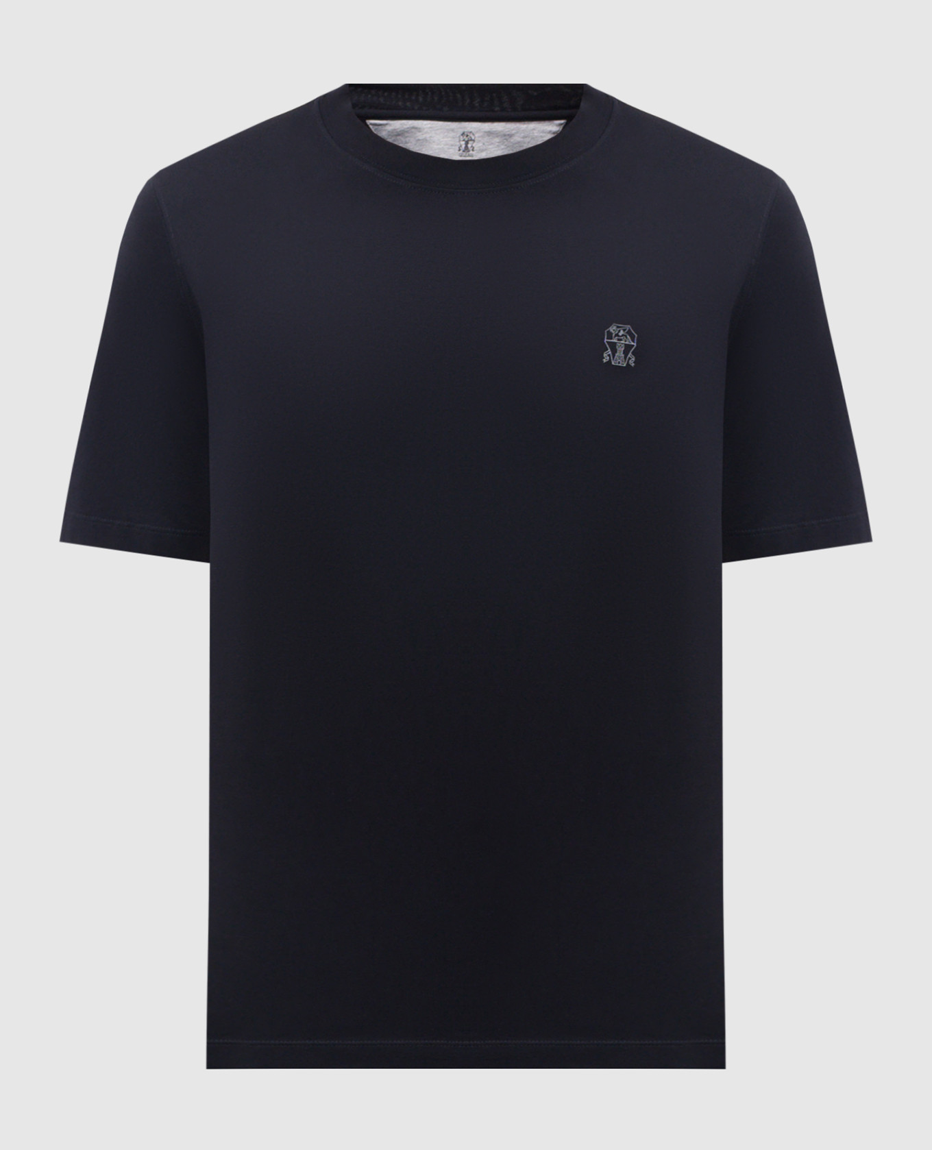 Blue cotton T-shirt with emblem Brunello Cucinelli
Blue cotton T-shirt with emblem Brunello Cucinelli