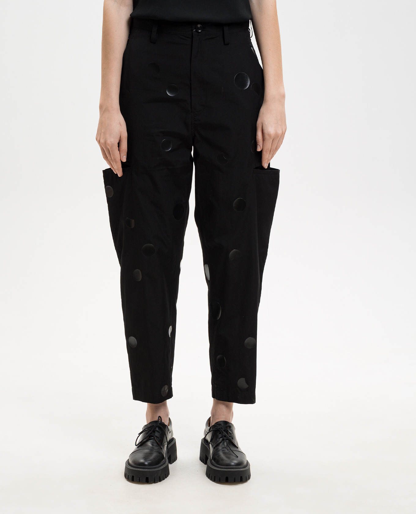 Black printed cargo pants Y`S Yamamoto
Black printed cargo pants Y`S Yamamoto