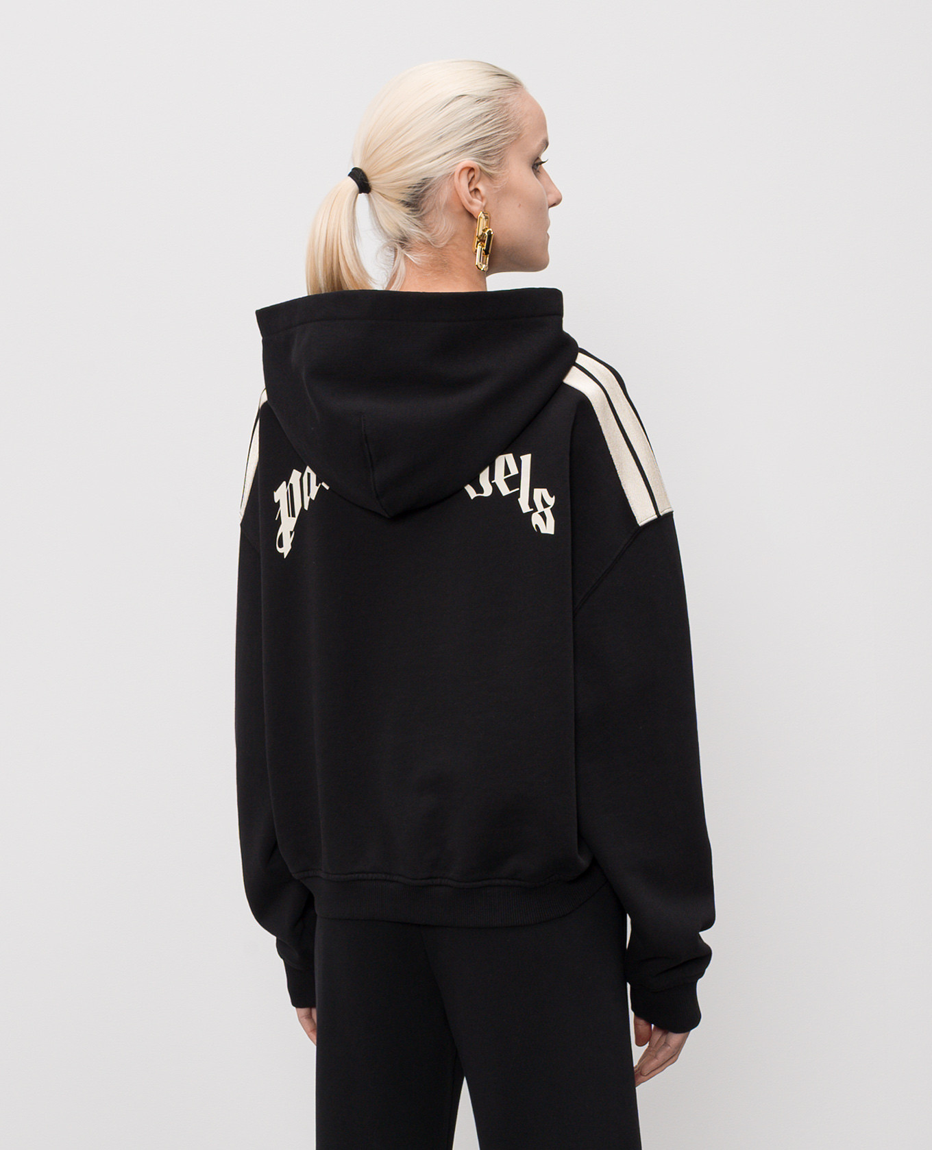 Black hoodie with logo print Palm Angels
Black hoodie with logo print Palm Angels