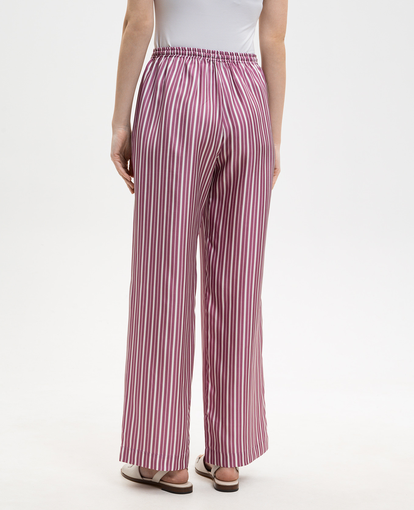 Pink Aurelia striped silk pants Asceno
Pink Aurelia striped silk pants Asceno