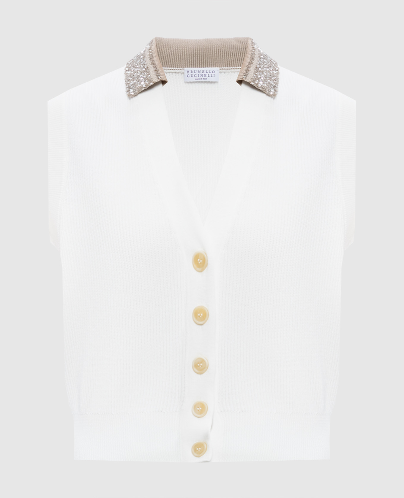 White vest with sequins Brunello Cucinelli
White vest with sequins Brunello Cucinelli
