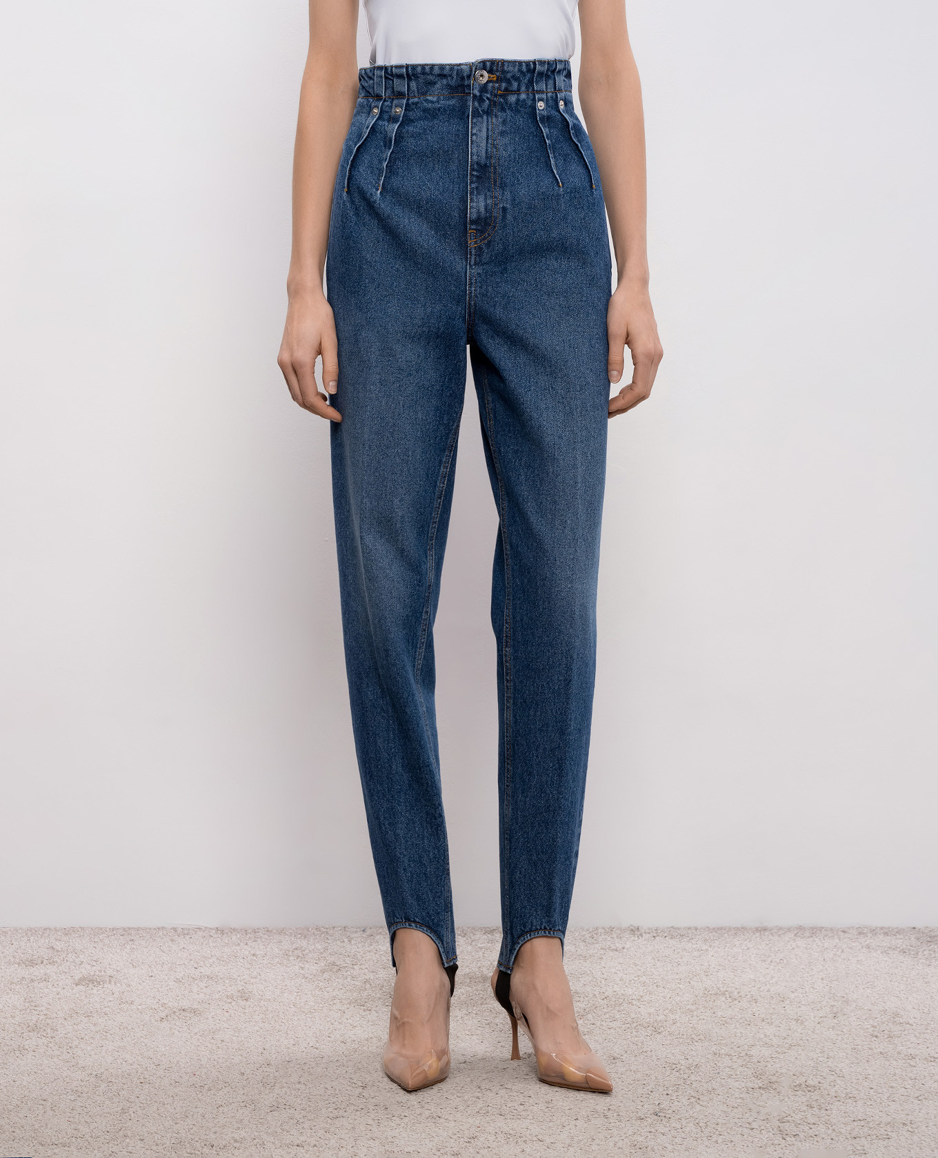 Blue jeans with straps Thierry Mugler
Blue jeans with straps Thierry Mugler