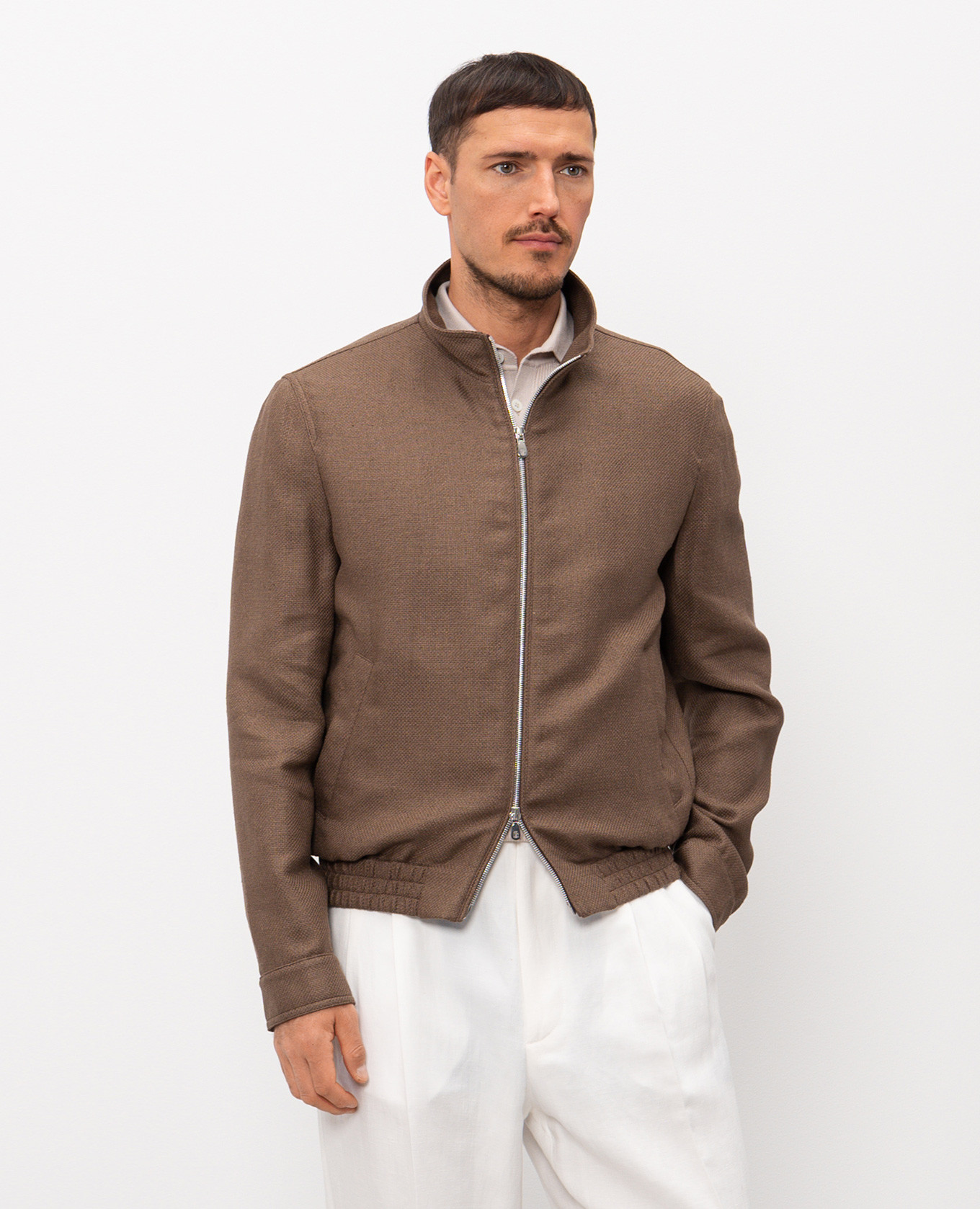Brown silk, linen and wool jacket Brunello Cucinelli
Brown silk, linen and wool jacket Brunello Cucinelli