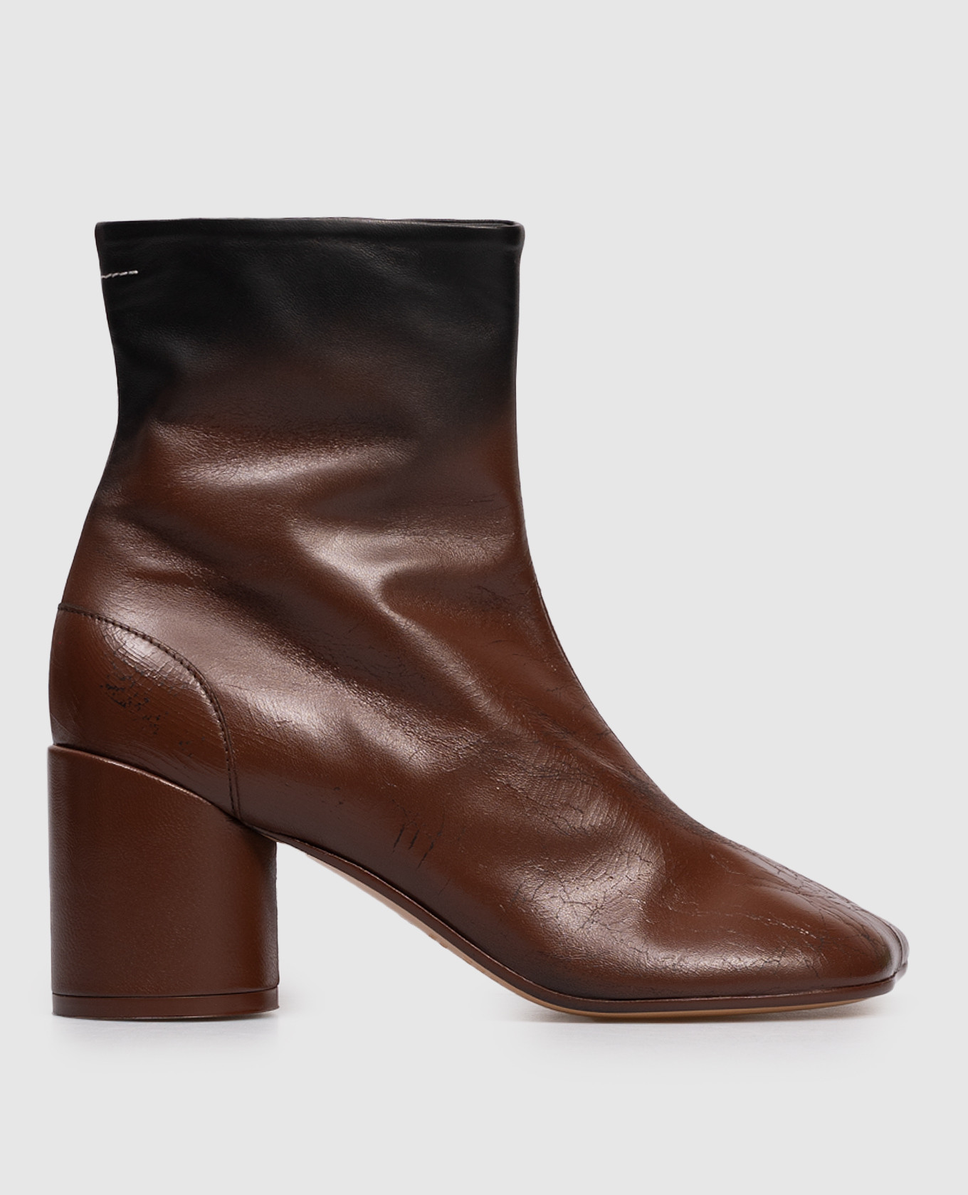 Brown leather ankle boots with craquelure effect Maison Margiela MM6
Brown leather ankle boots with craquelure effect Maison Margiela MM6