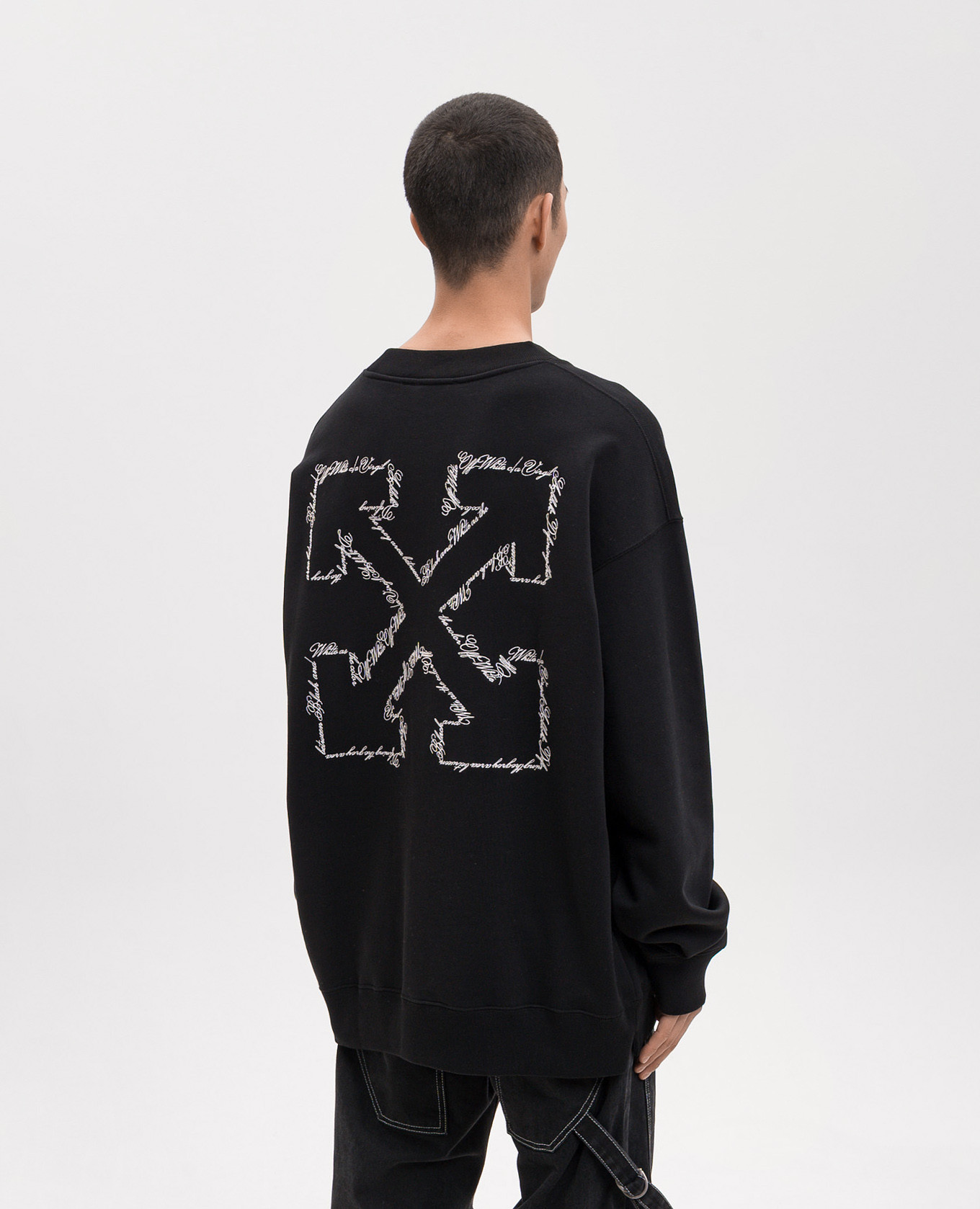 Black sweatshirt with Script Arrow embroidery Off-White
Black sweatshirt with Script Arrow embroidery Off-White