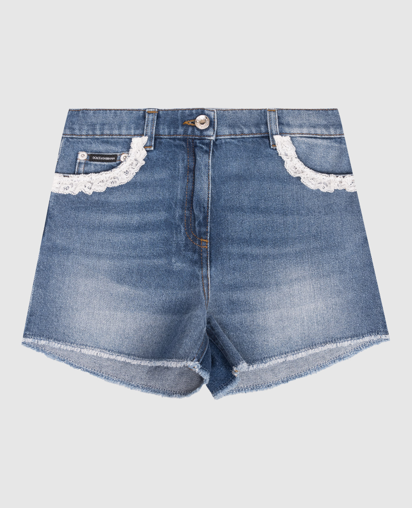 Children's blue denim shorts with lace Dolce&Gabbana
Children's blue denim shorts with lace Dolce&Gabbana
