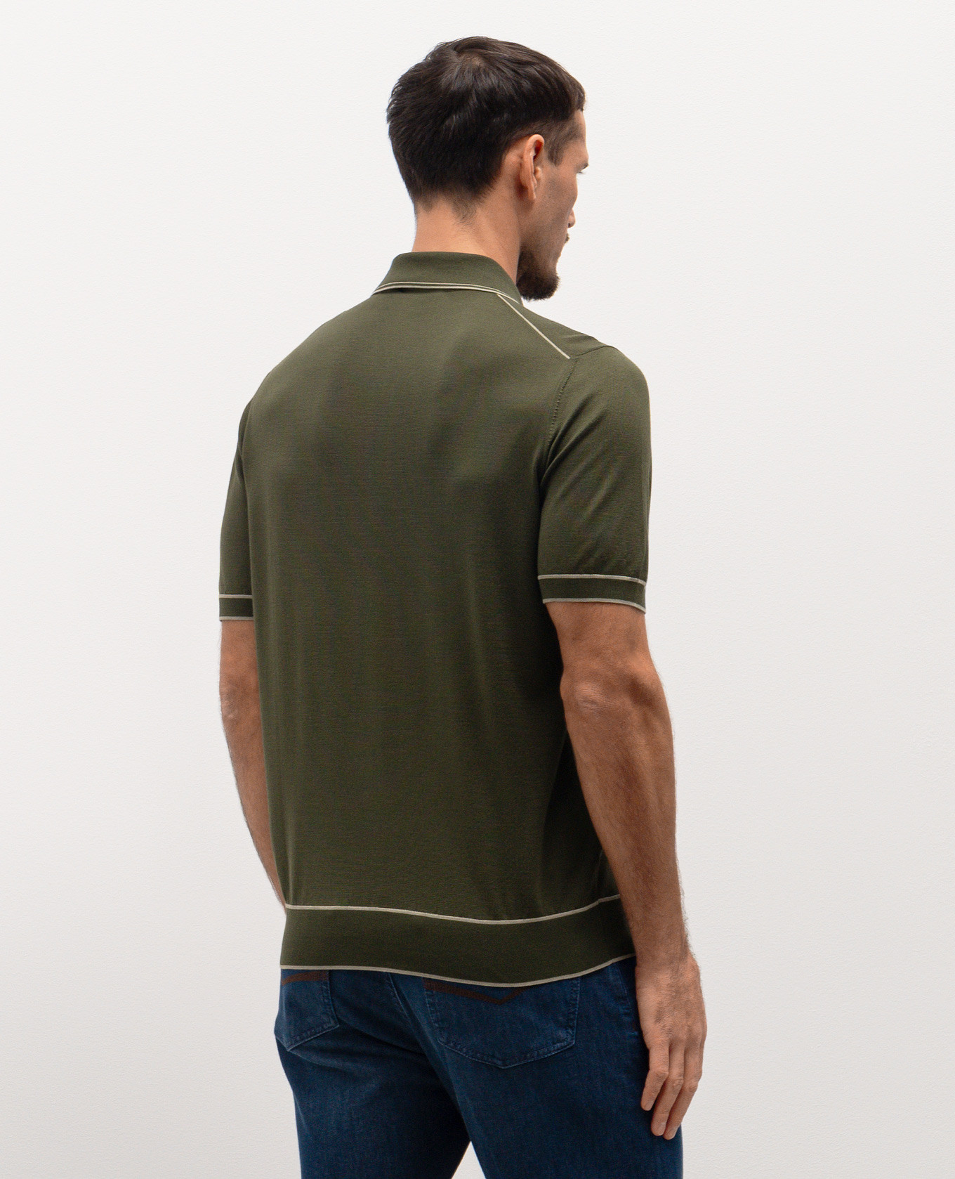 Green silk polo with logo Stefano Ricci
Green silk polo with logo Stefano Ricci