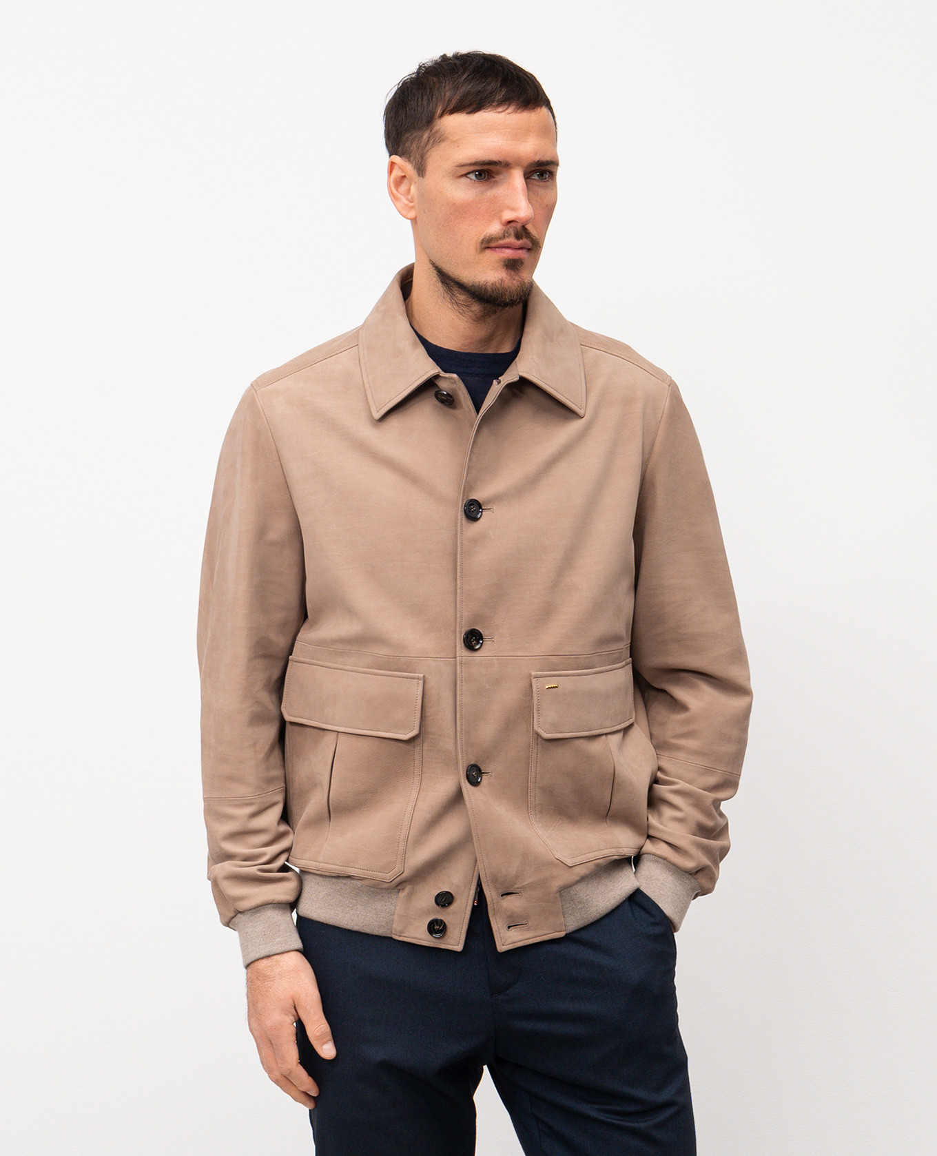 Beige leather jacket Stefano Ricci
Beige leather jacket Stefano Ricci