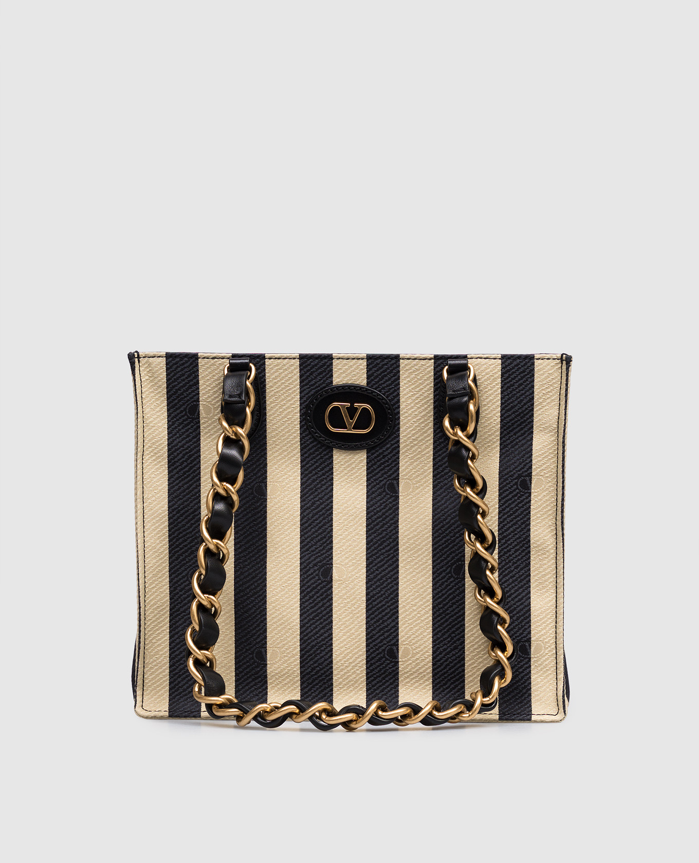 Striped tote bag Valentino, Beige
Striped tote bag Valentino, Beige