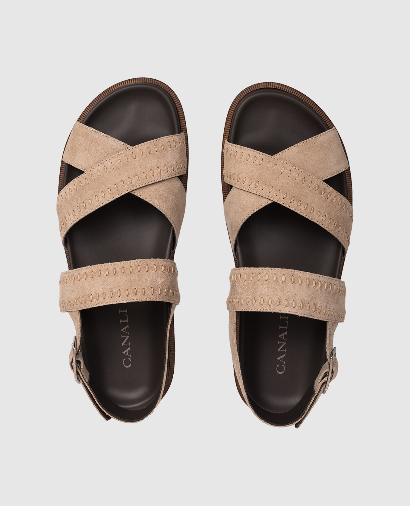 Beige suede sandals Canali
Beige suede sandals Canali