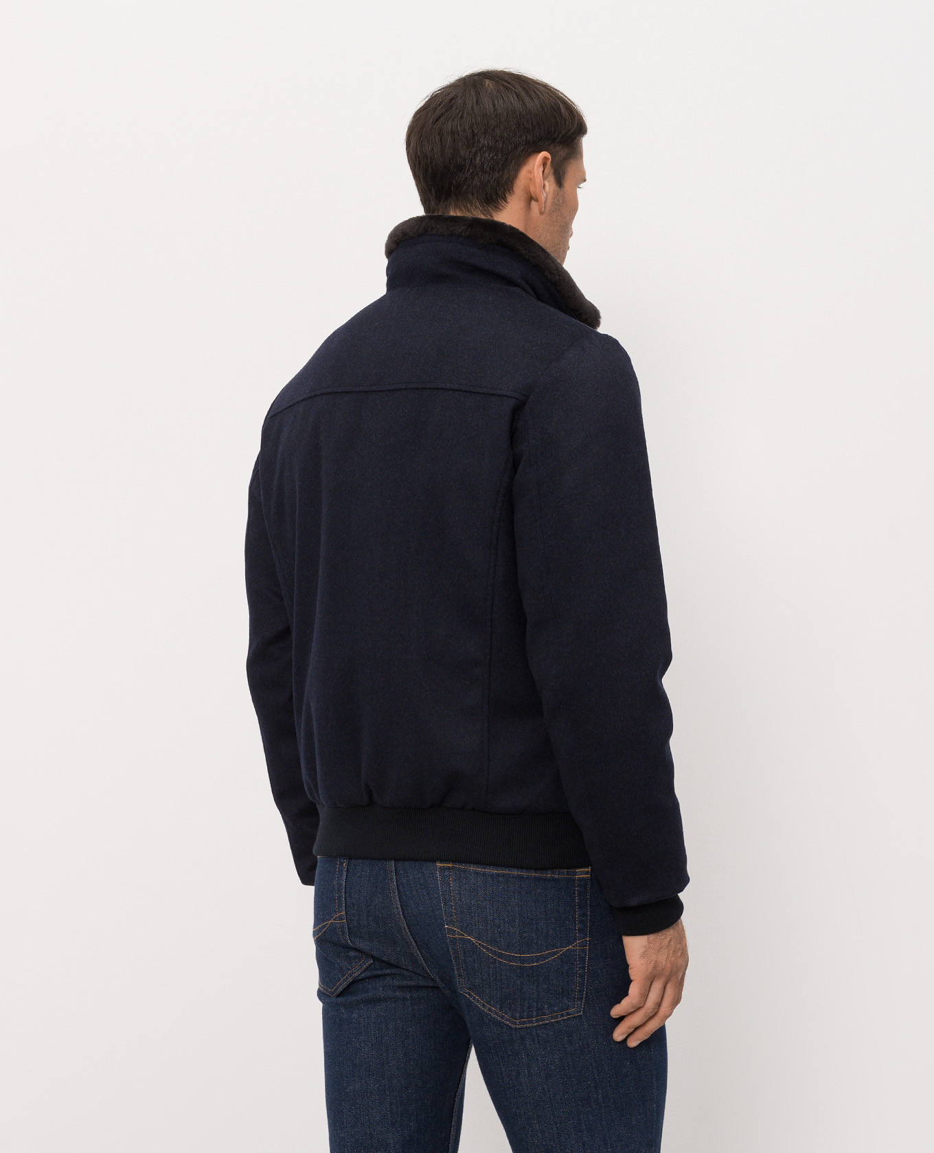 BELLATI blue wool and cashmere down jacket with fur MooRER
BELLATI blue wool and cashmere down jacket with fur MooRER