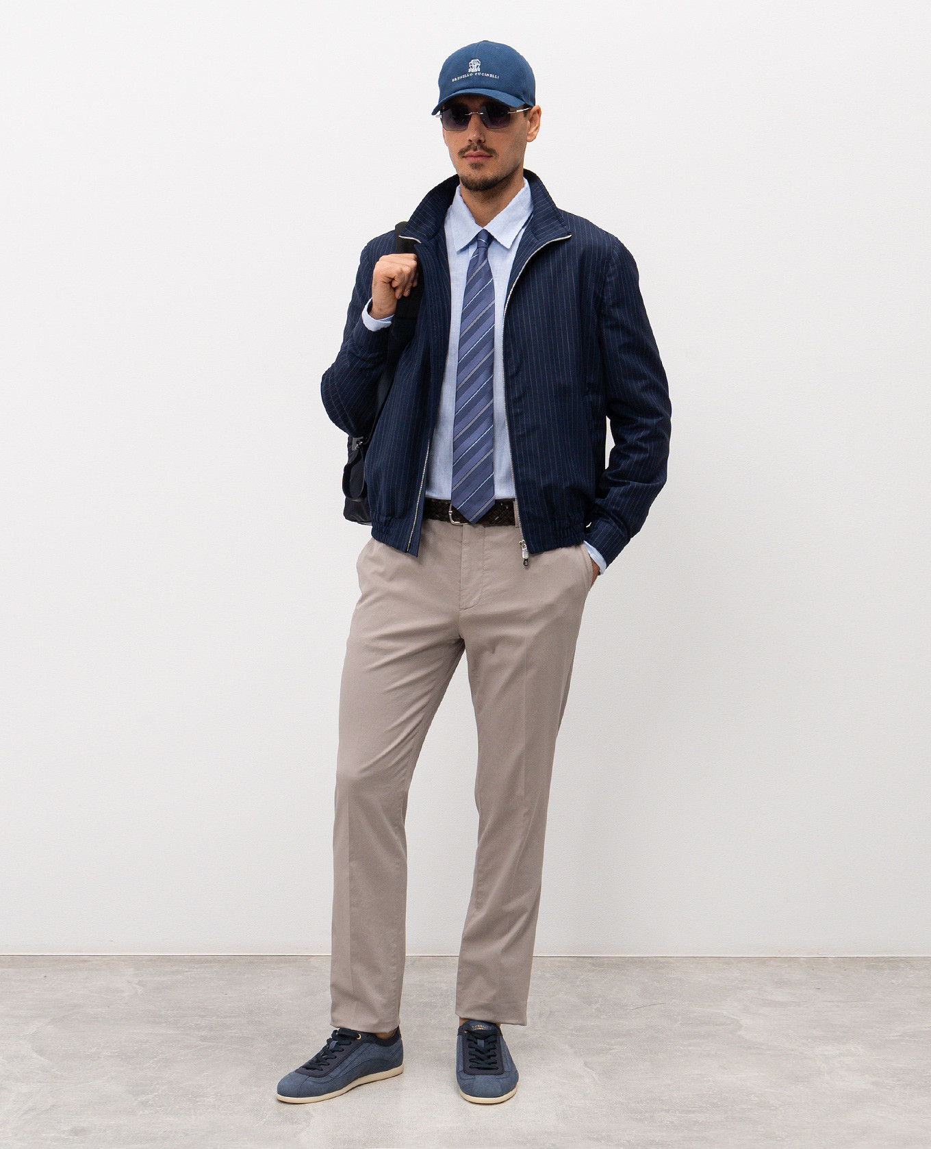 Blue shirt with hemp and linen Brunello Cucinelli, Light blue
Blue shirt with hemp and linen Brunello Cucinelli, Light blue