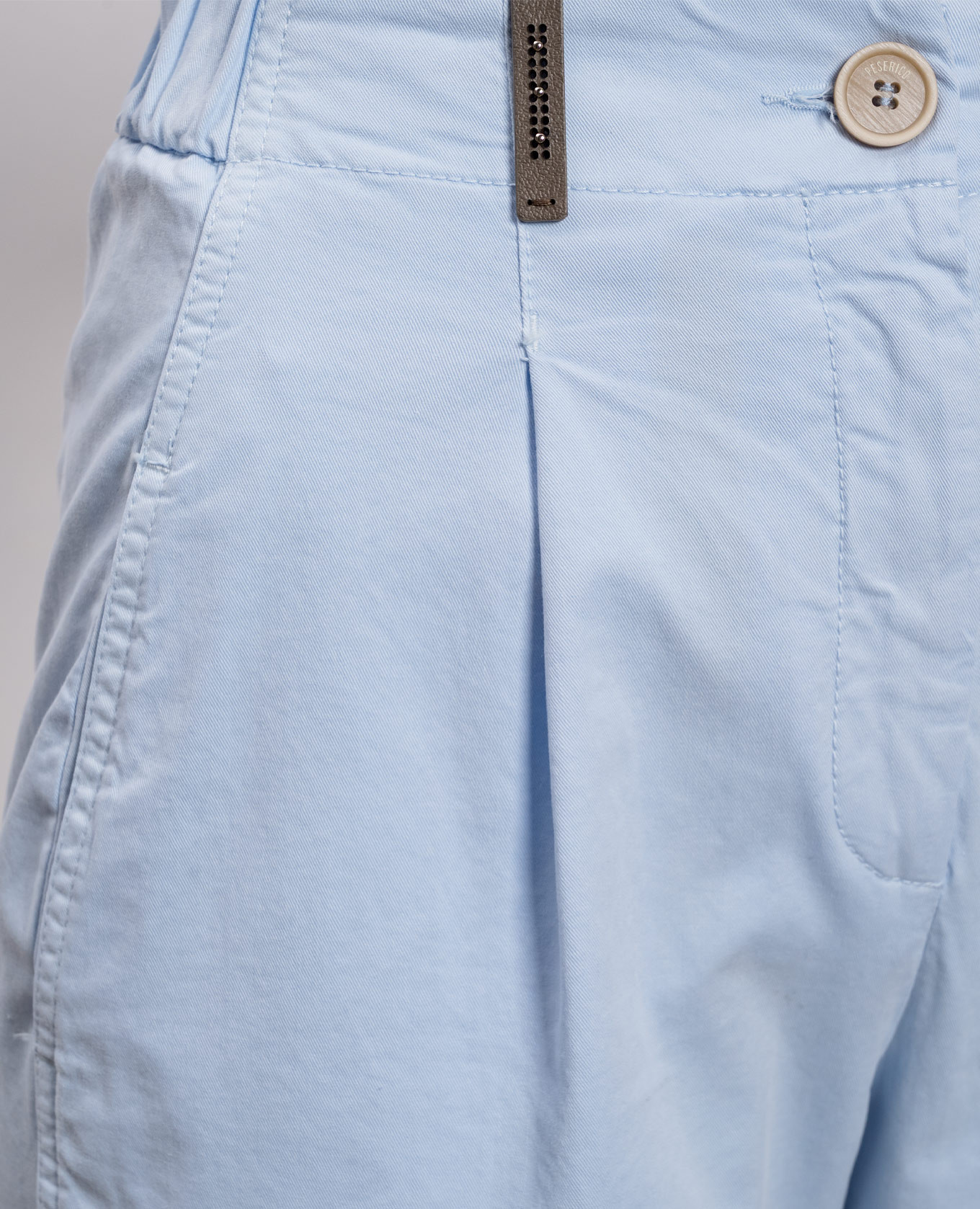 Blue pants with a patch Peserico, Light blue
Blue pants with a patch Peserico, Light blue