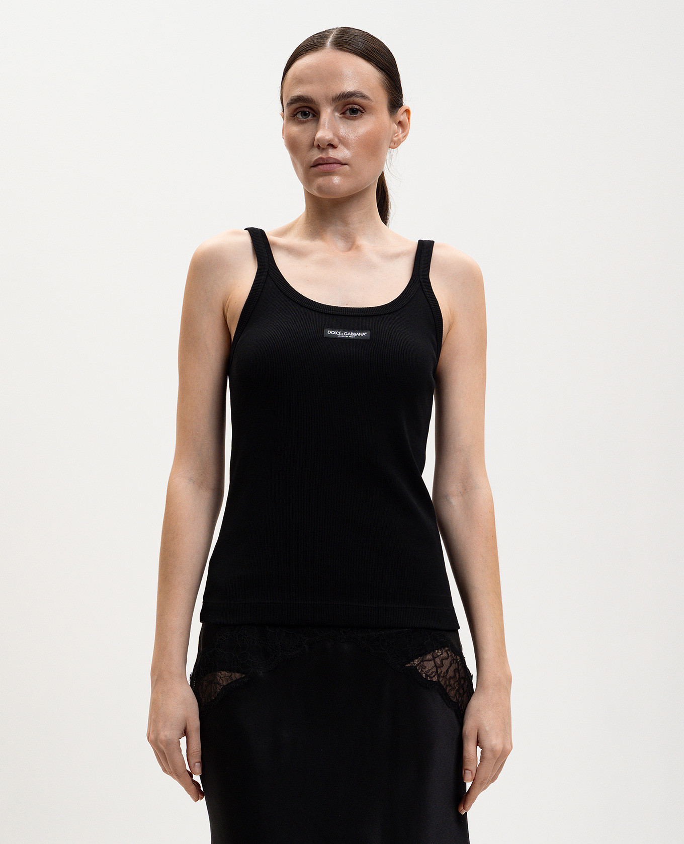 Black ribbed tank top Dolce&Gabbana
Black ribbed tank top Dolce&Gabbana