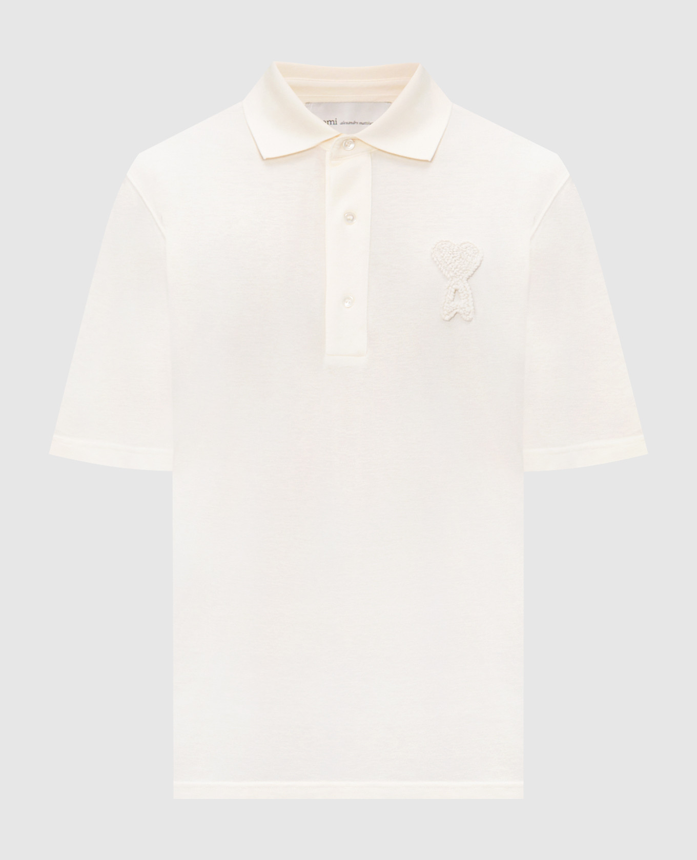 Beige polo shirt with textured logo patch Ami Paris
Beige polo shirt with textured logo patch Ami Paris