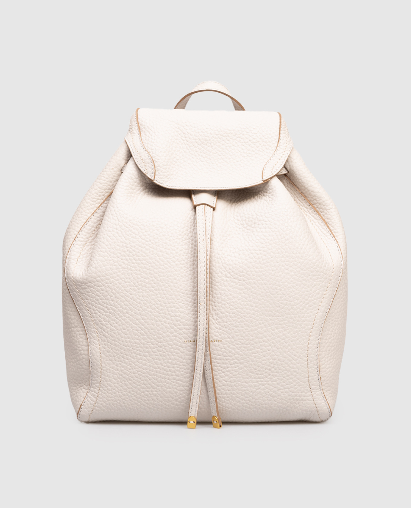 Violette white leather backpack with logo Gianni Chiarini
Violette white leather backpack with logo Gianni Chiarini